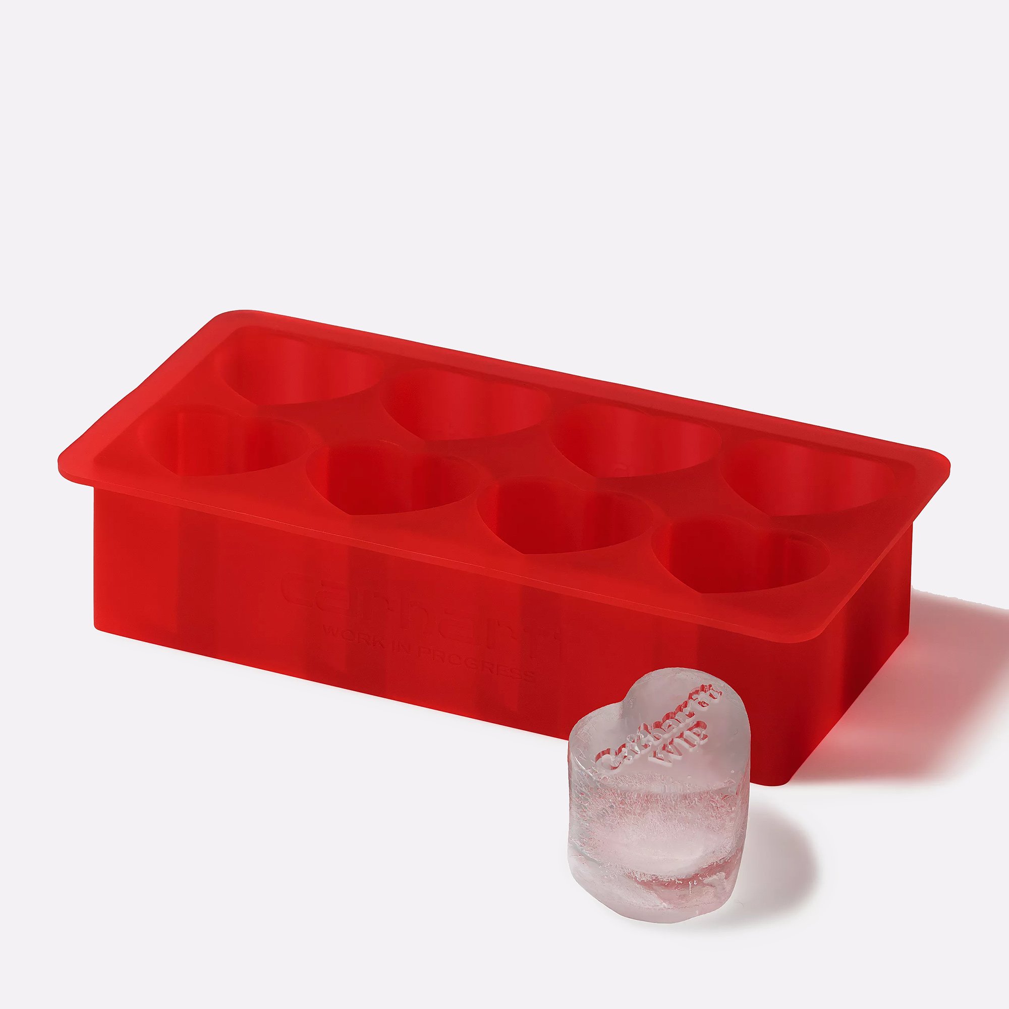 Форма для льда Carhartt WIP Heart Ice Cube Tray (I034883-scarlet)  - цена, описание, фото 1