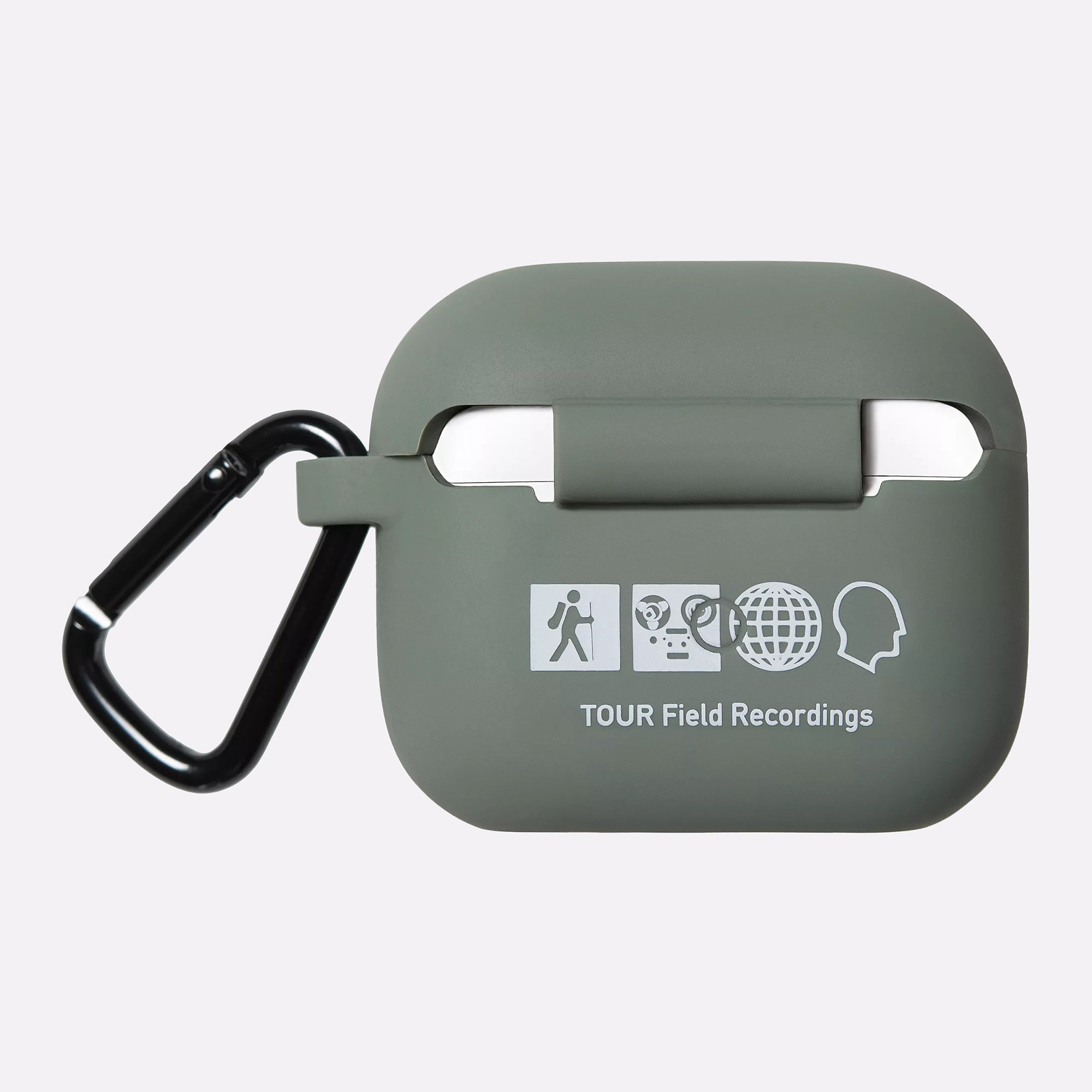 Чехол ap3 Carhartt WIP Tour Airpods Case (I034916-sm green/grey AP3)  - цена, описание, фото 2
