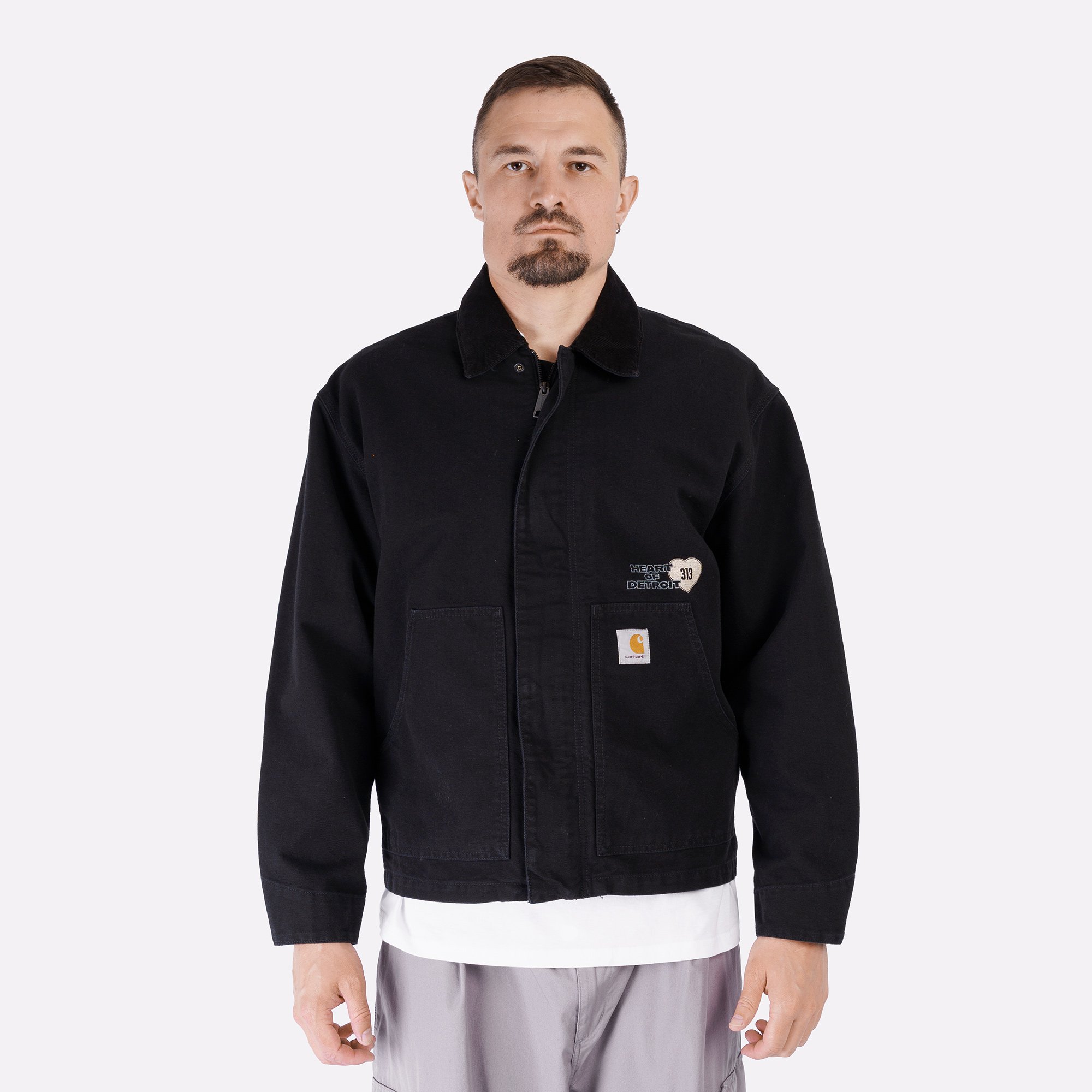 Мужская куртка Carhartt WIP OG Arcan Graphic Jacket (I035553-blk/blk h st wash)  - цена, описание, фото 3