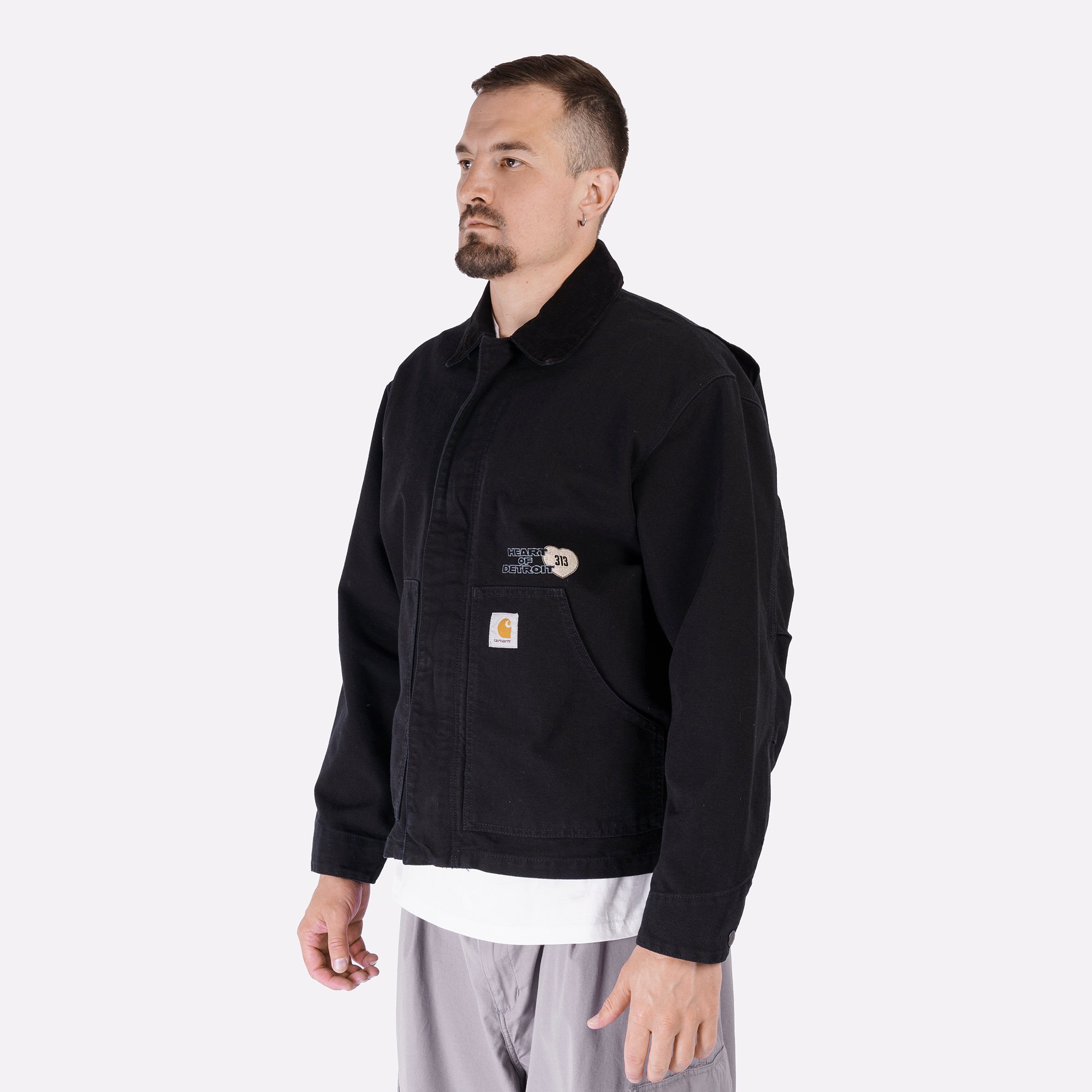 Мужская куртка Carhartt WIP OG Arcan Graphic Jacket (I035553-blk/blk h st wash)  - цена, описание, фото 5