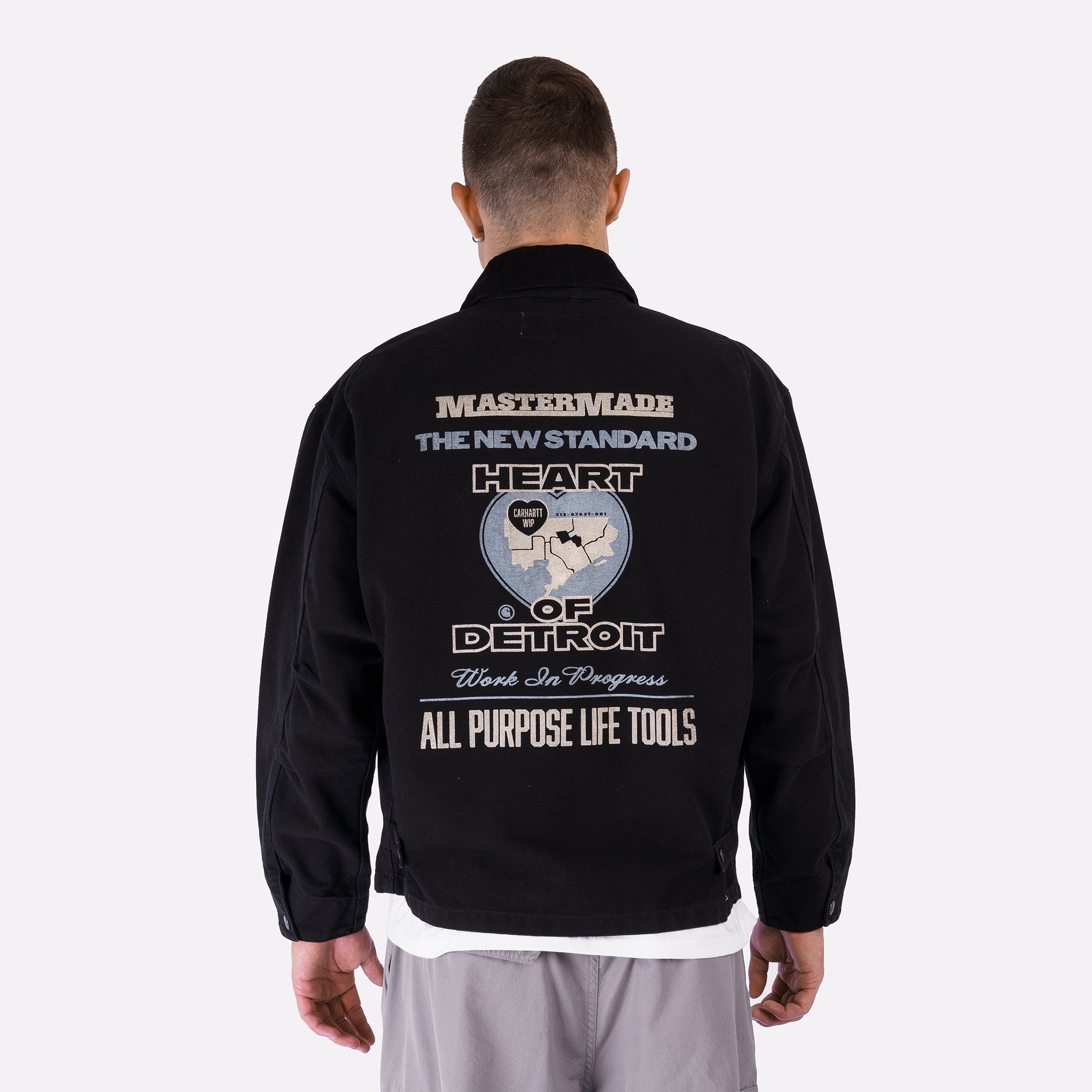 Мужская куртка Carhartt WIP OG Arcan Graphic Jacket (I035553-blk/blk h st wash)  - цена, описание, фото 4