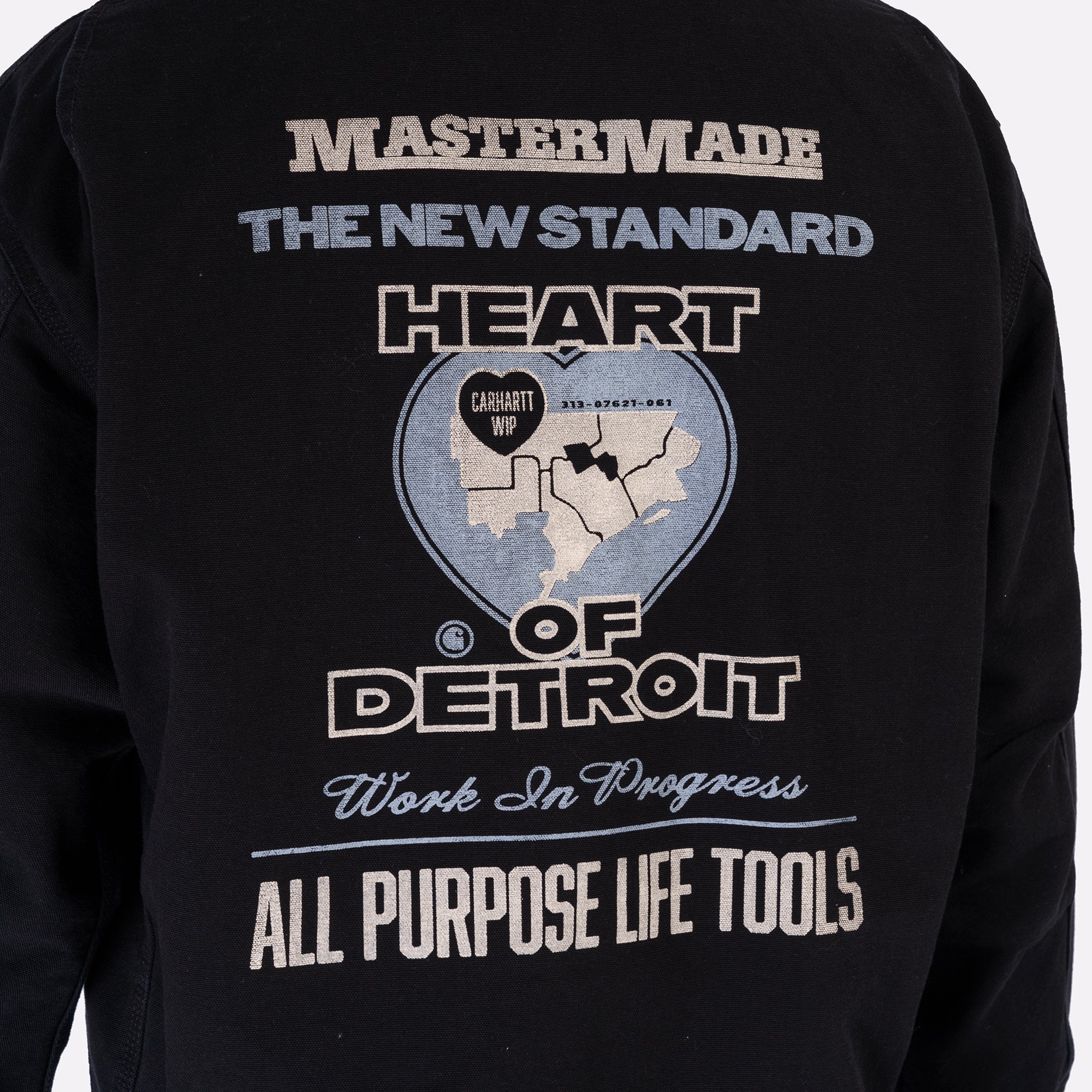 Мужская куртка Carhartt WIP OG Arcan Graphic Jacket (I035553-blk/blk h st wash)  - цена, описание, фото 6