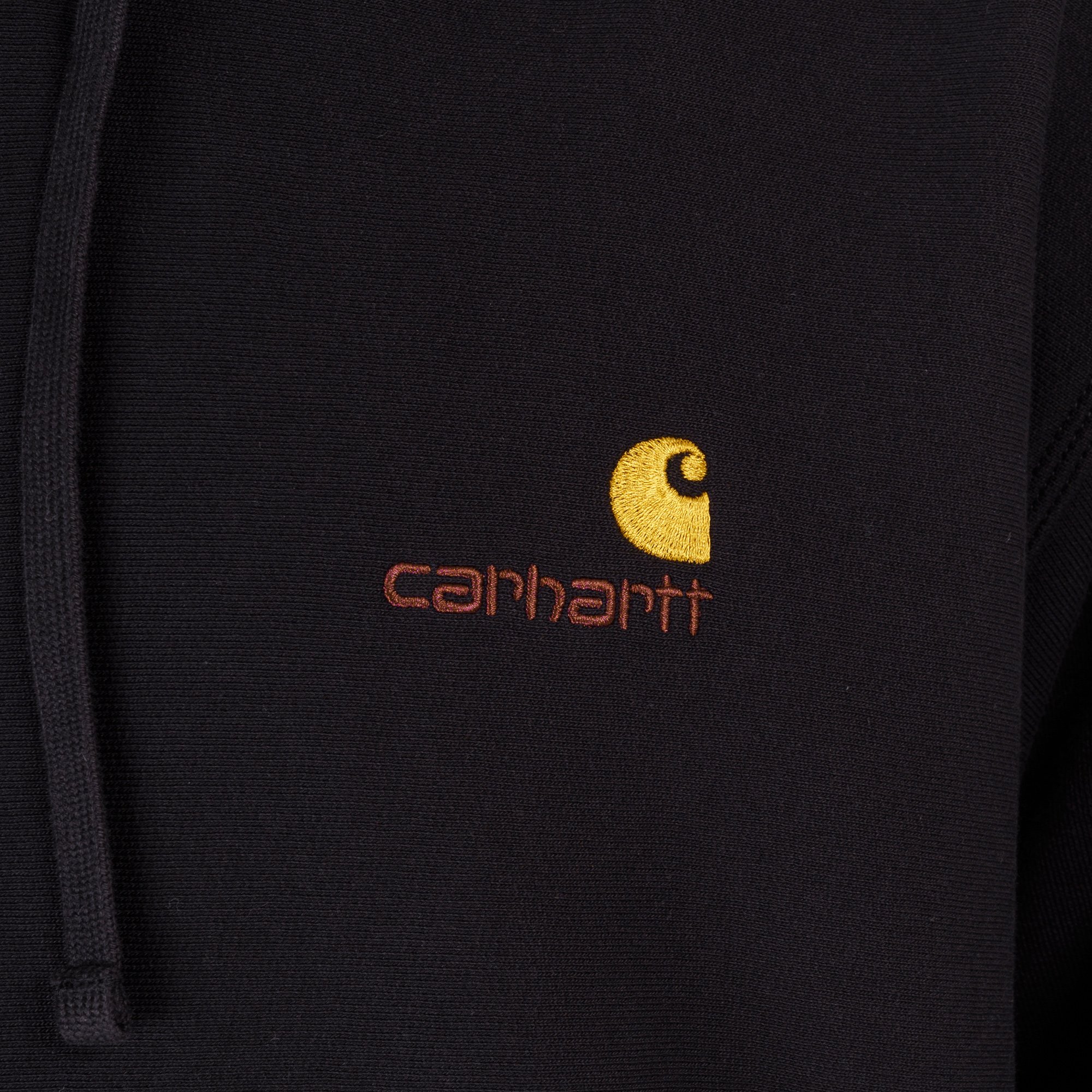 Мужская толстовка Carhartt WIP Hooded American Script Sweat (I028279-black)  - цена, описание, фото 5