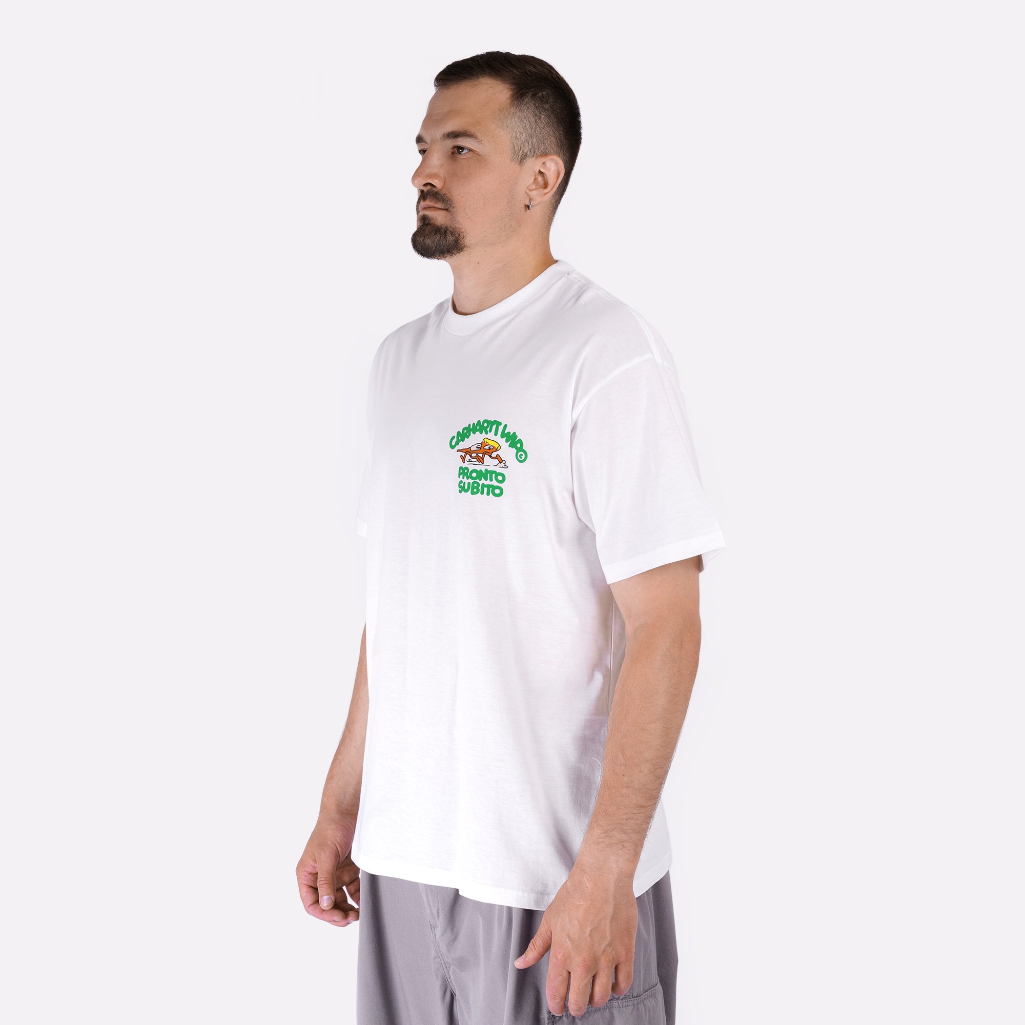 Мужская футболка Carhartt WIP S/S Pronto T-Shirt (I035195-white)  - цена, описание, фото 4