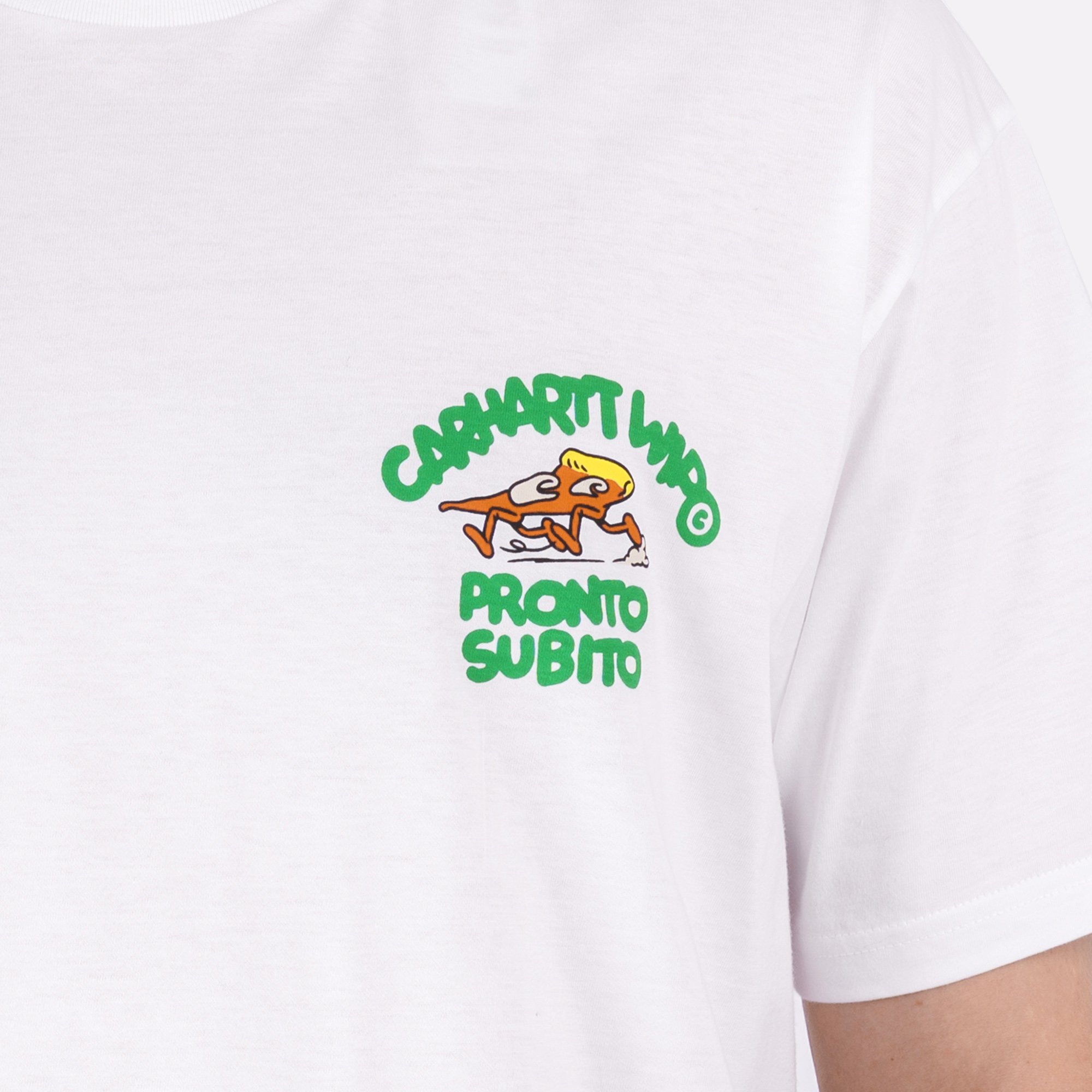 Мужская футболка Carhartt WIP S/S Pronto T-Shirt (I035195-white)  - цена, описание, фото 5