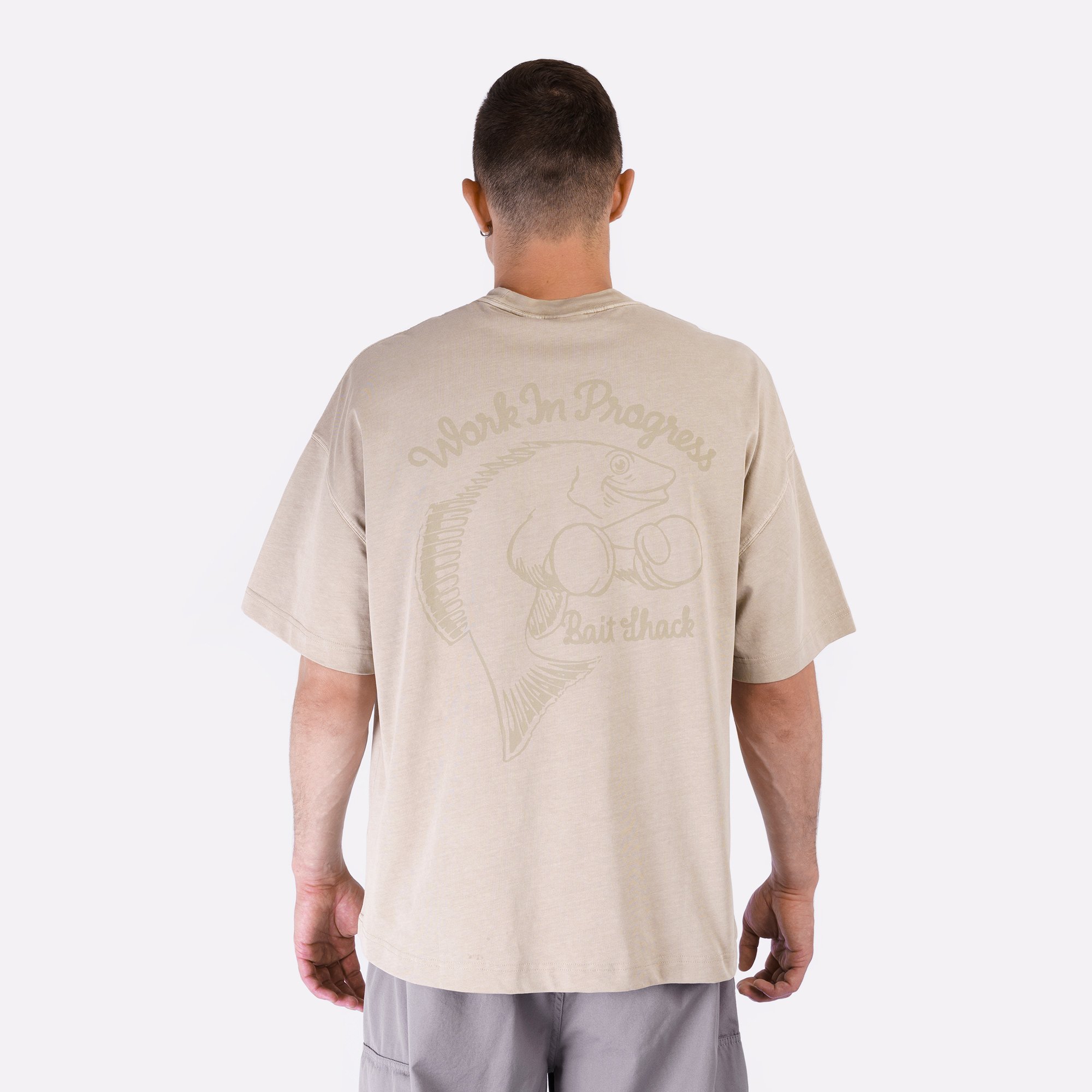 Мужская футболка Carhartt WIP S/S Bait Shack T-Shirt (I034660-wall garm dyed)  - цена, описание, фото 4
