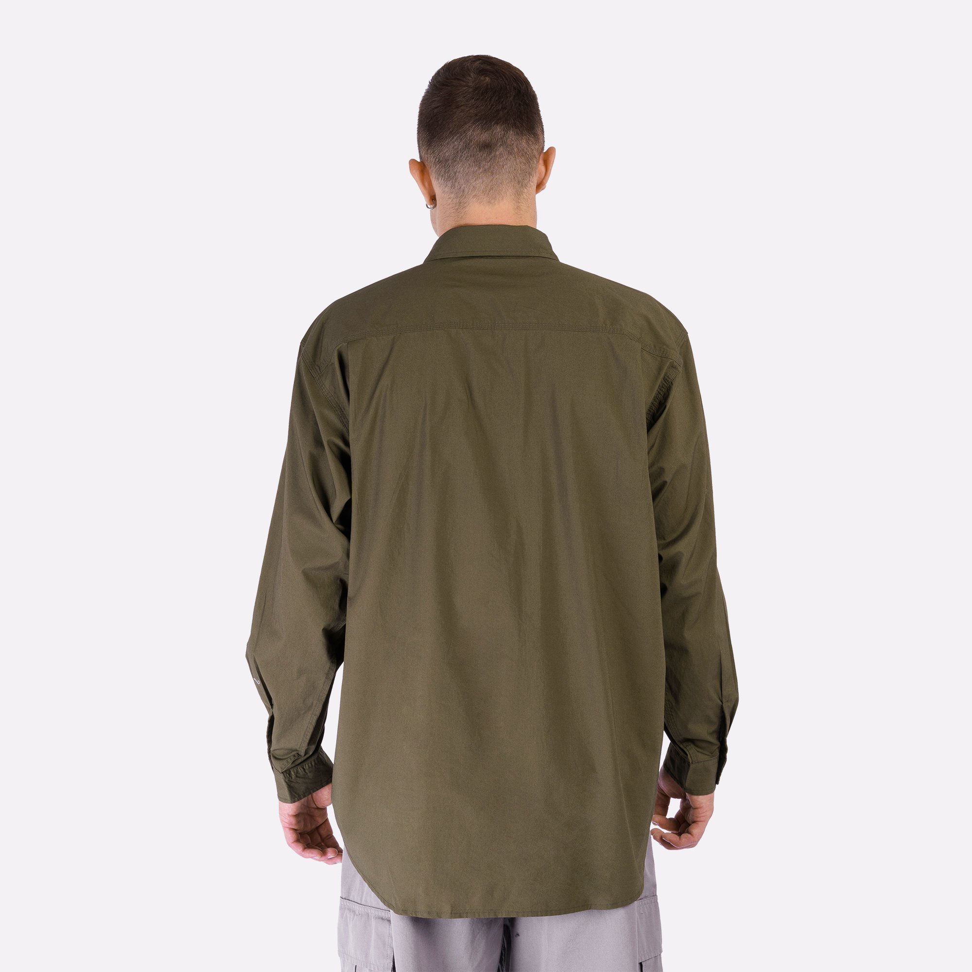 Мужская рубашка Carhartt WIP L/S Irwin Shirt (I034530-turtle)  - цена, описание, фото 4