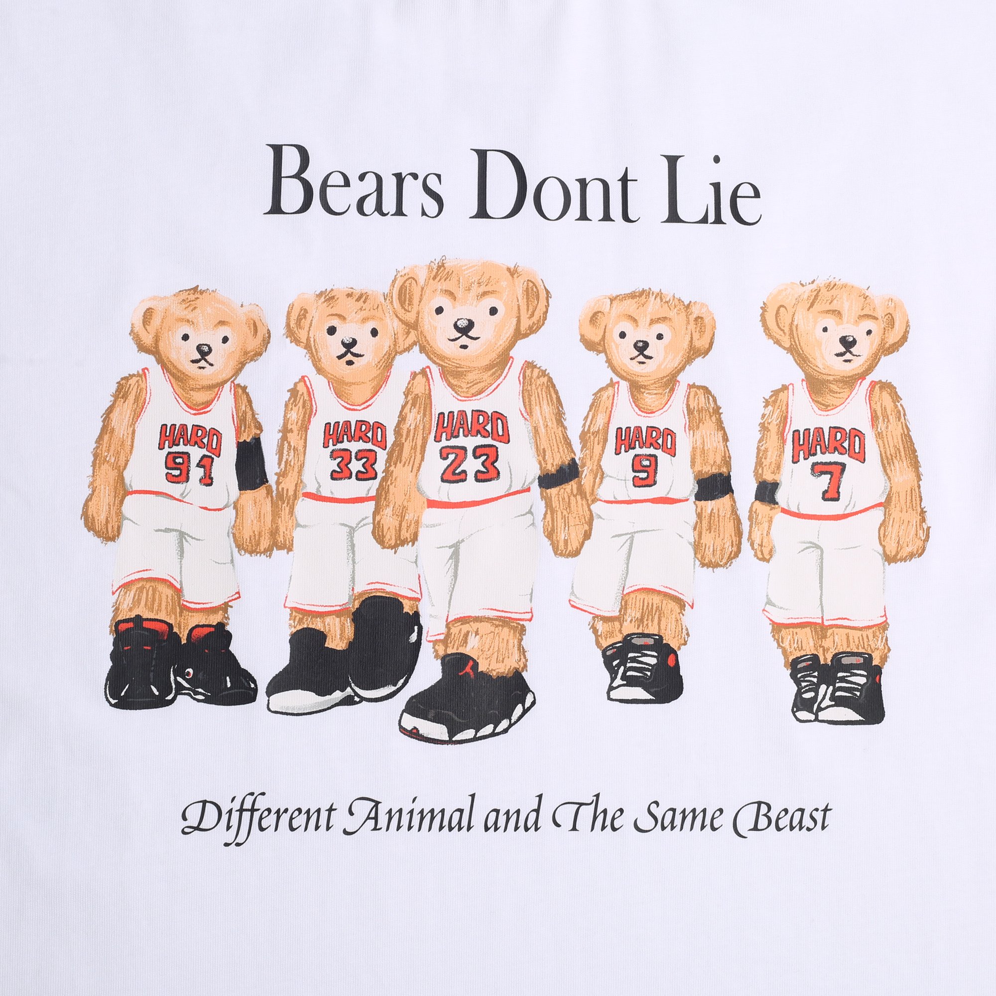 Мужская футболка Hard Bear Tee (Hrd-tee-bears-white)  - цена, описание, фото 2