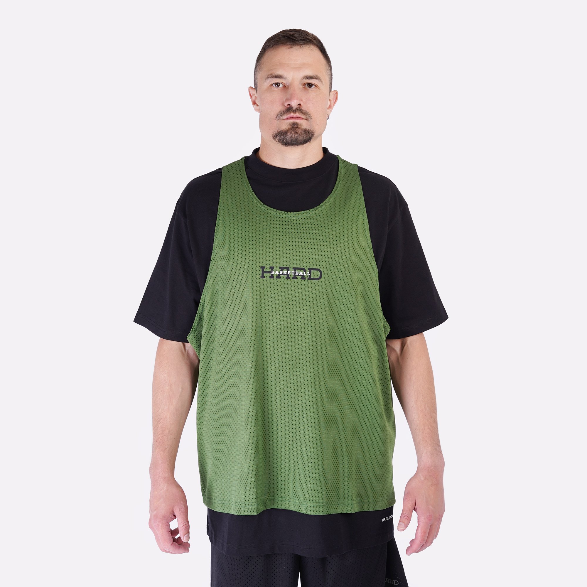 Мужская футболка Hard Sports Wear Tee (Hard-tee-green/black)  - цена, описание, фото 2