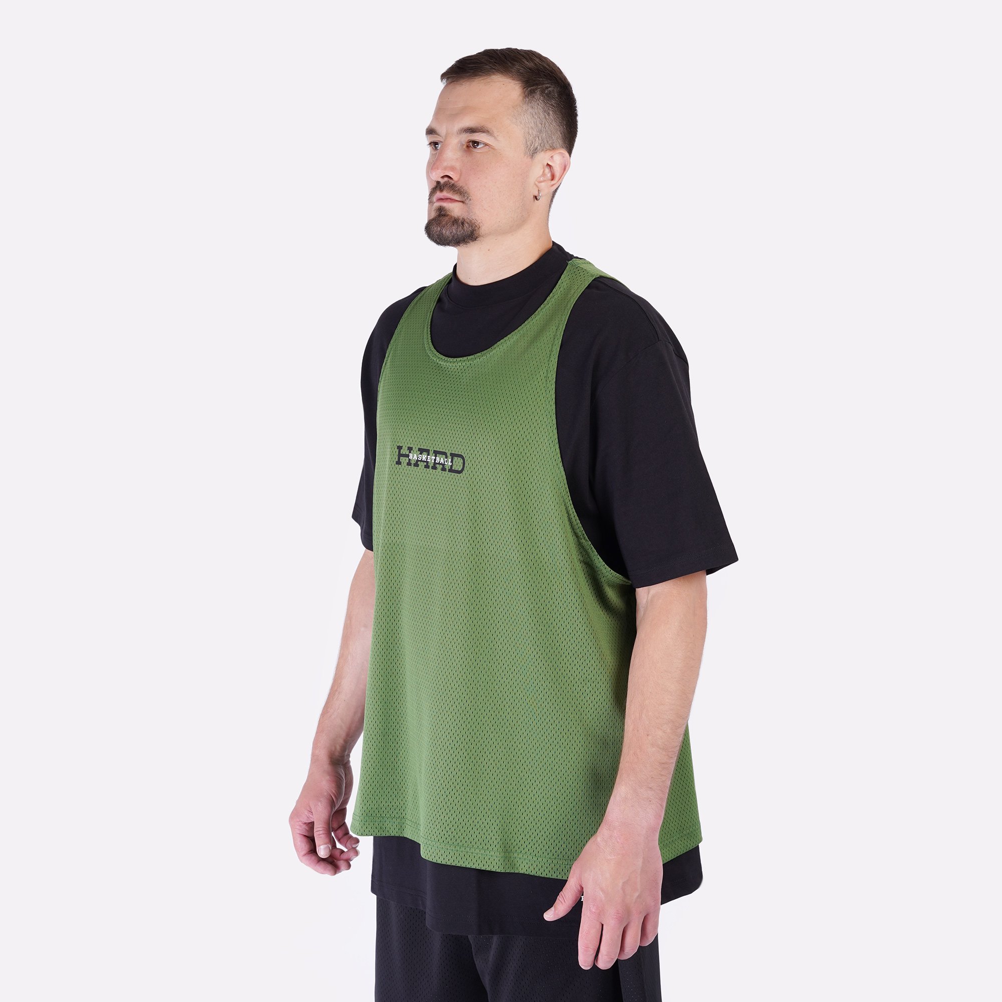 Мужская футболка Hard Sports Wear Tee (Hard-tee-green/black)  - цена, описание, фото 3