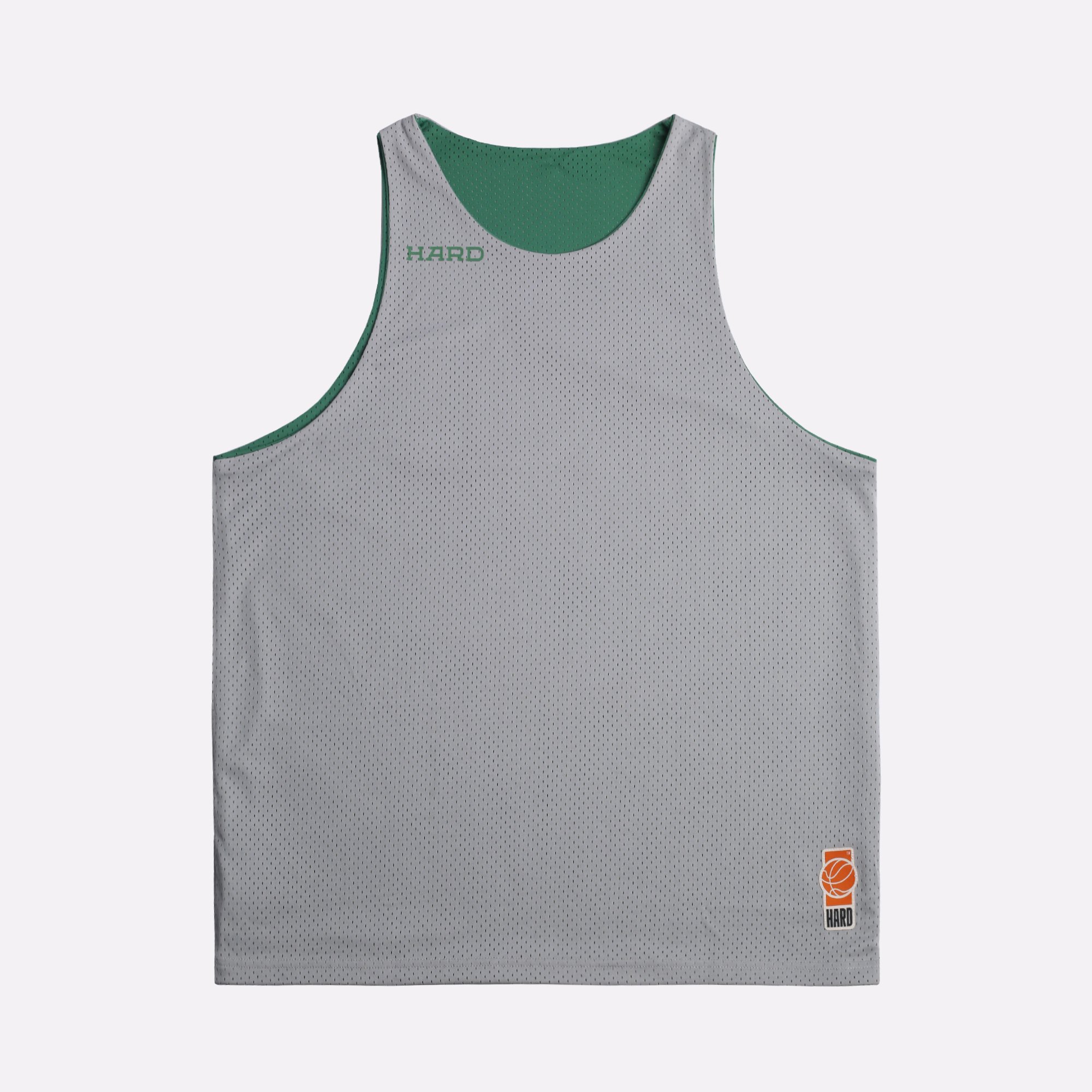 Мужская майка Hard Reversible Tank Top (Hard-tank top-green/grey)  - цена, описание, фото 2