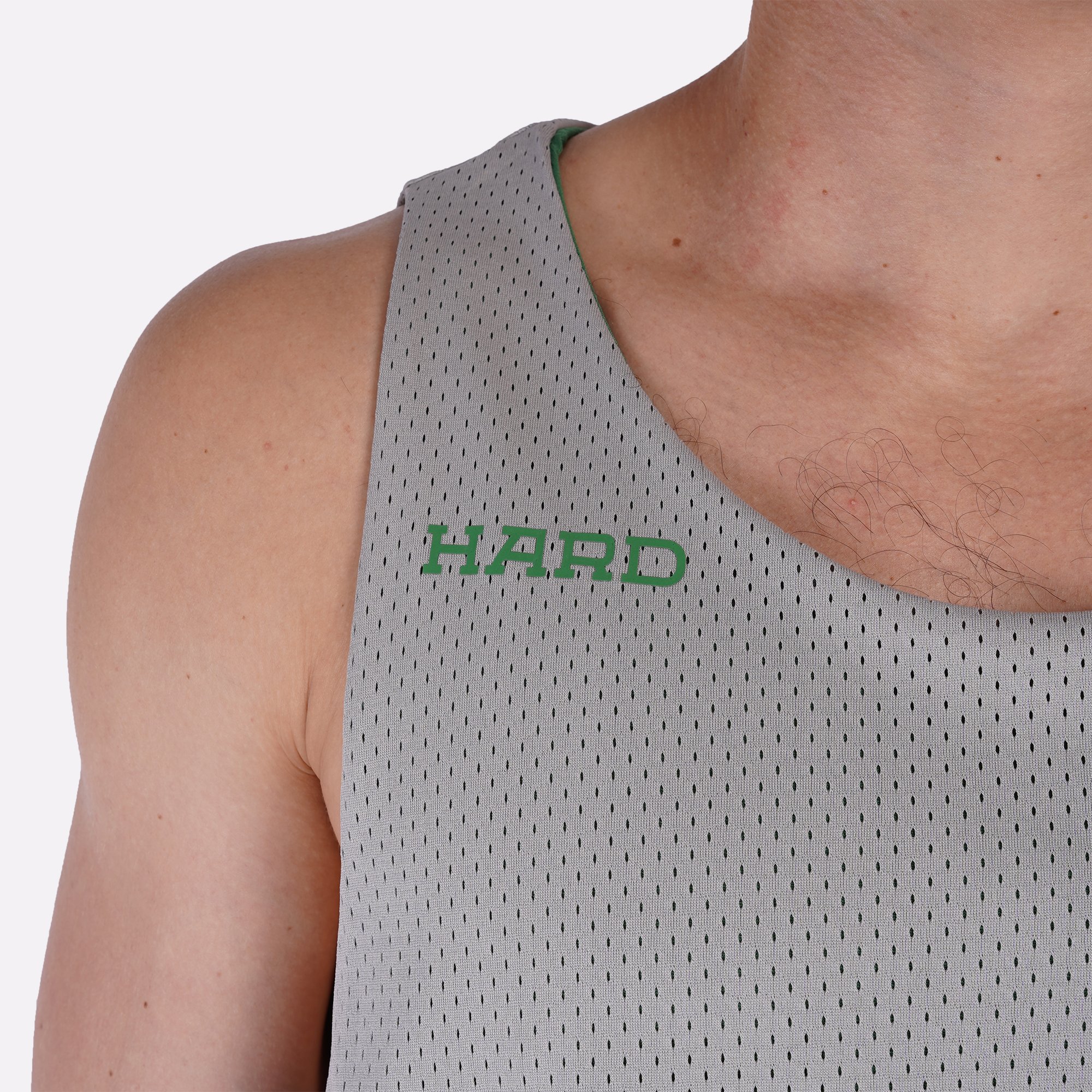Мужская майка Hard Reversible Tank Top (Hard-tank top-green/grey)  - цена, описание, фото 10