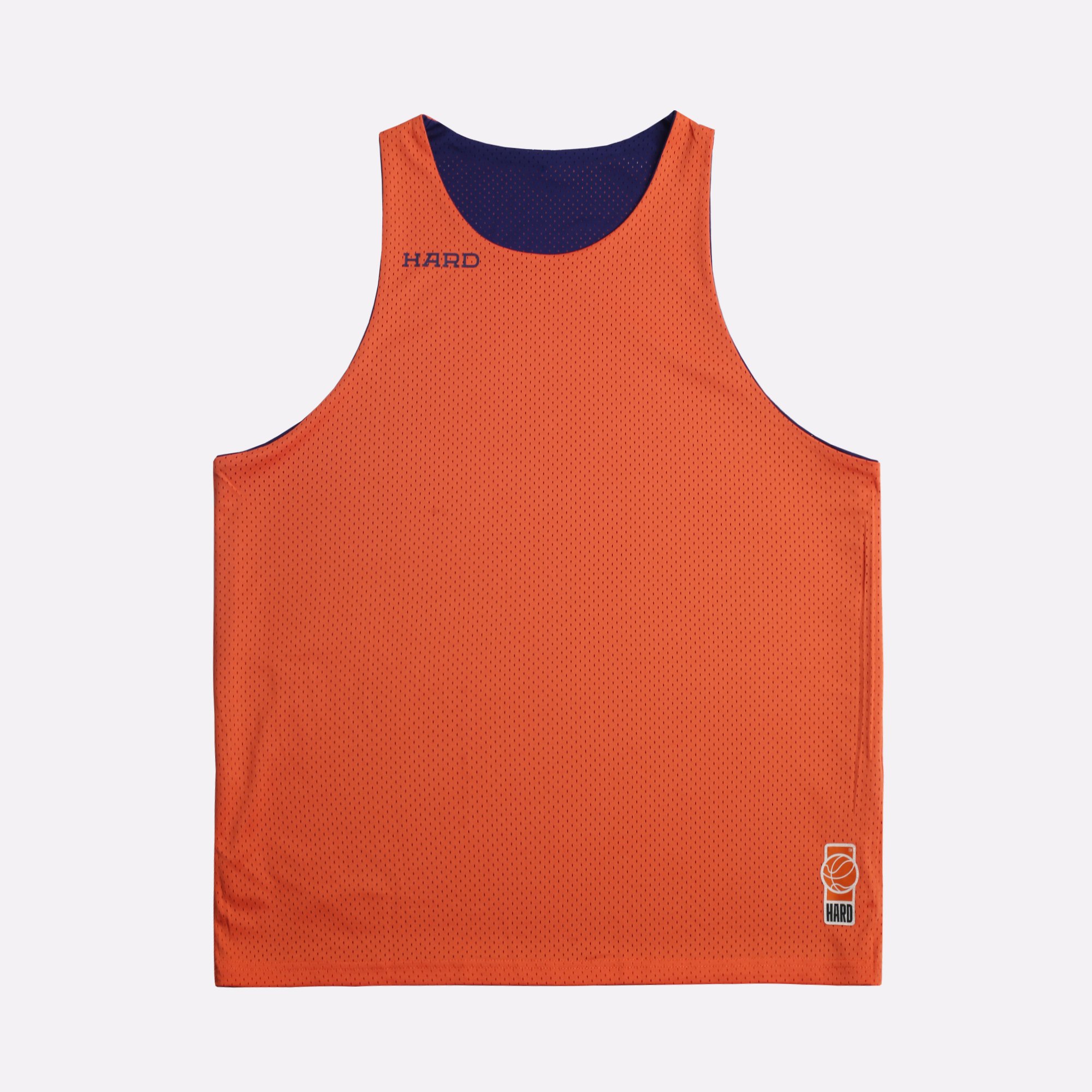 Мужская майка Hard Reversible Tank Top (Hard-tank top-navy/orange)  - цена, описание, фото 2