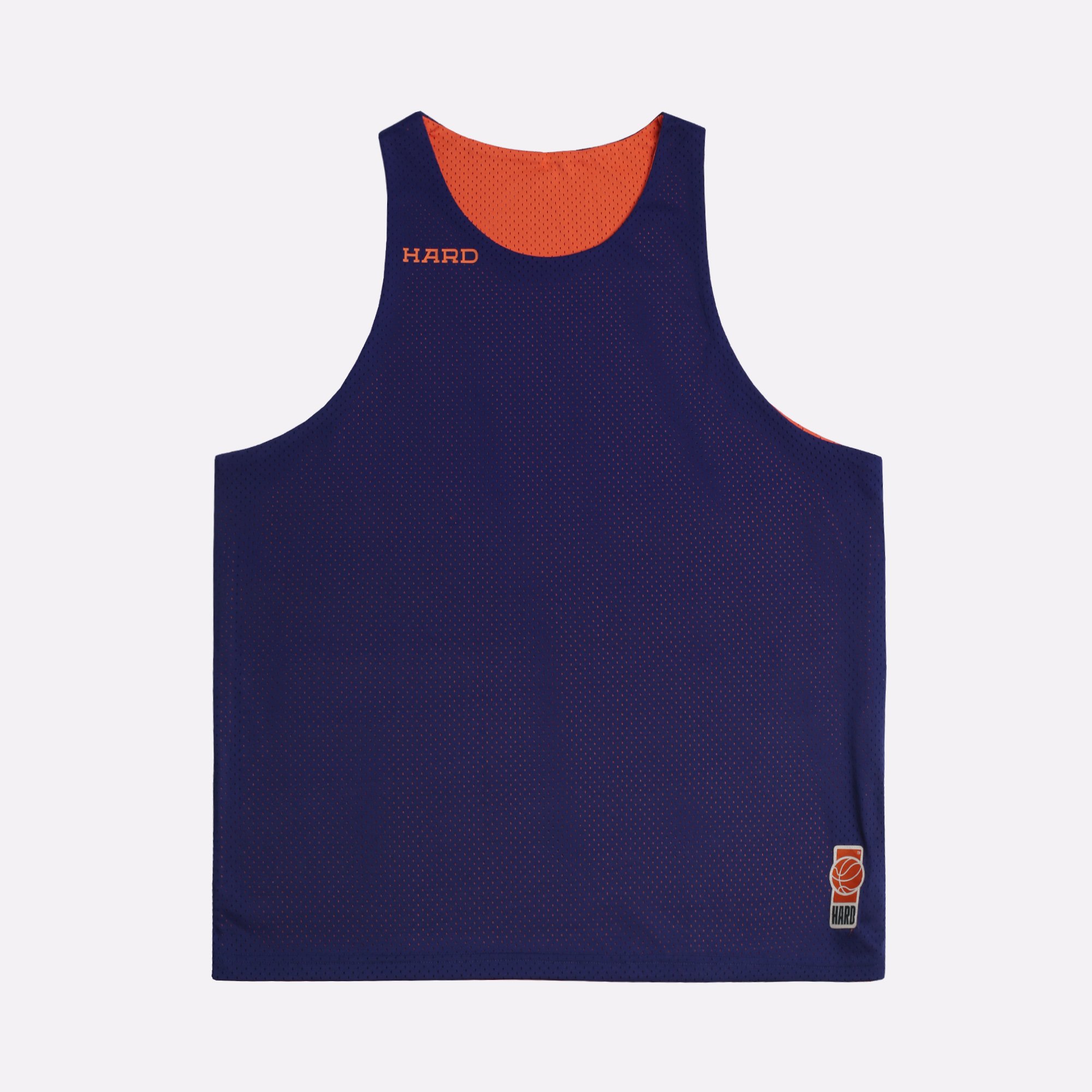 Мужская майка Hard Reversible Tank Top (Hard-tank top-navy/orange)  - цена, описание, фото 1