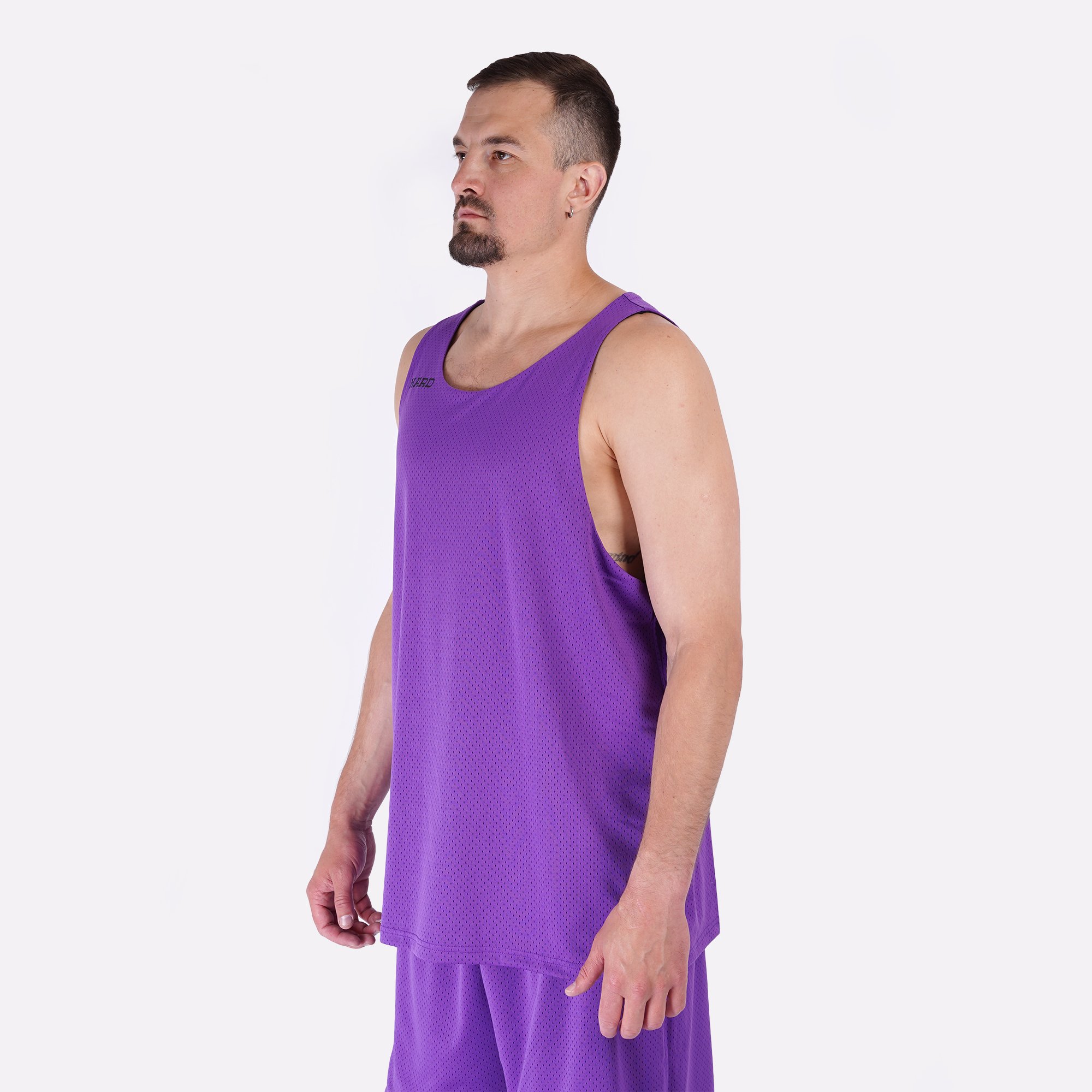 Мужская майка Hard Reversible Tank Top (Hard-tank top-blk/purple)  - цена, описание, фото 8