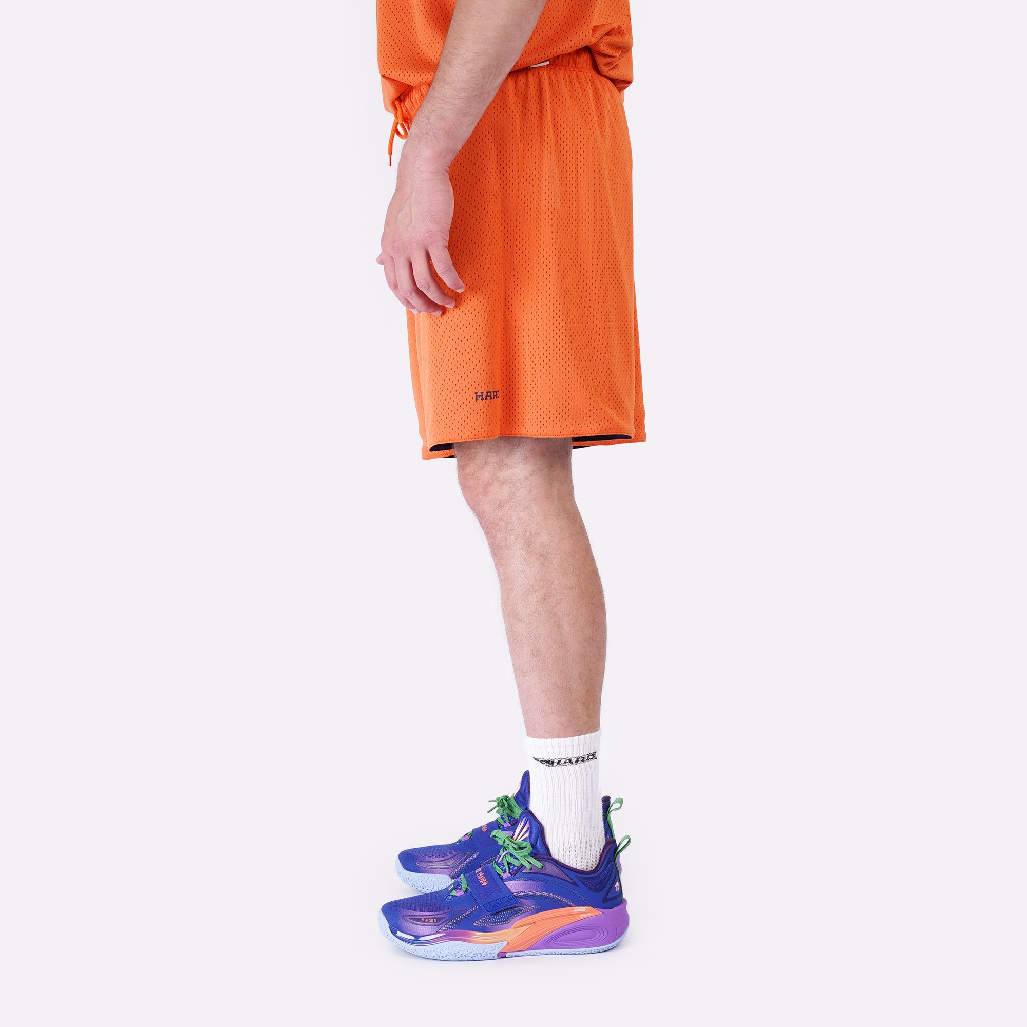 Мужские шорты Hard Reversible Shorts (Hard-shorts-navy/orange)  - цена, описание, фото 8
