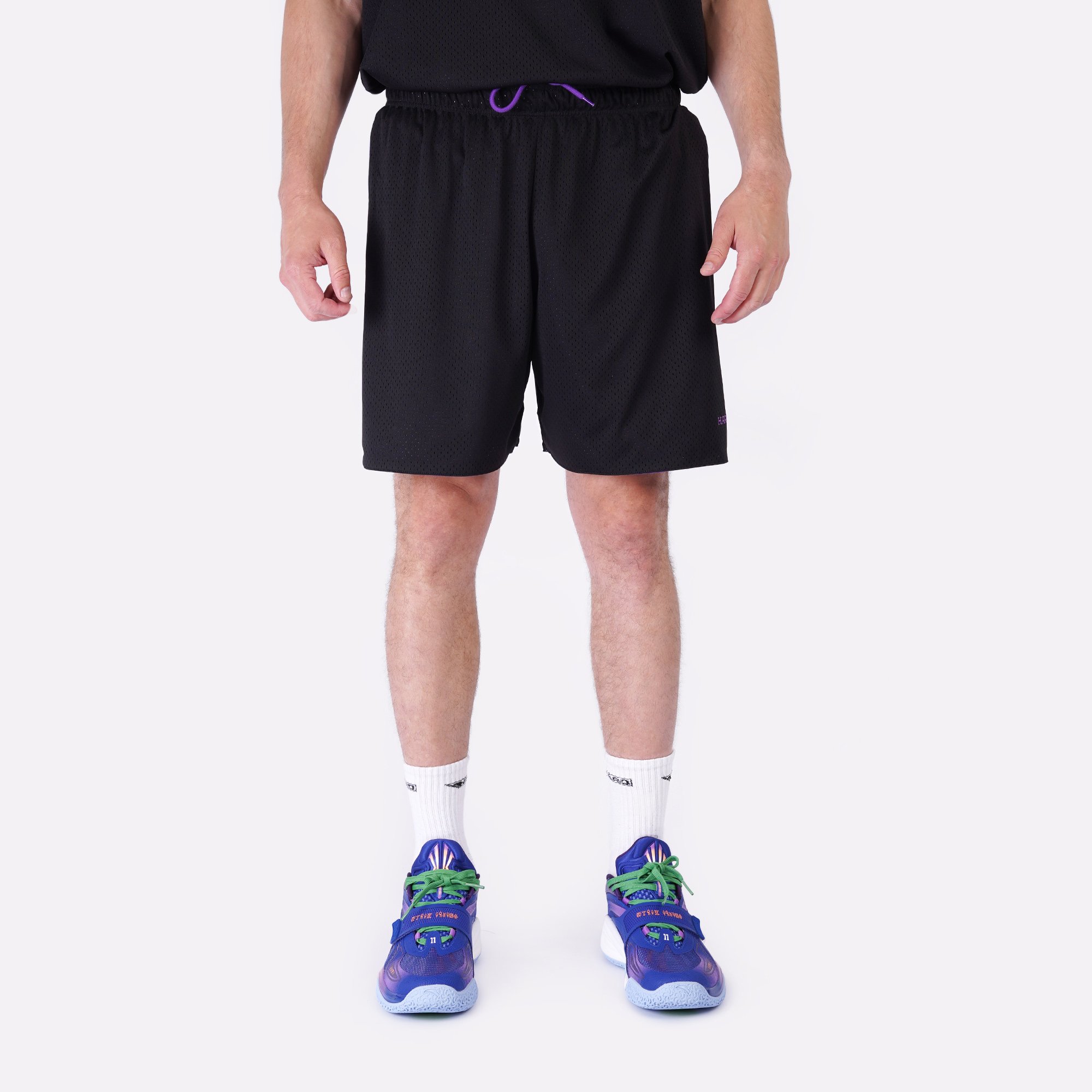 Мужские шорты Hard Reversible Shorts (Hard-shorts-black/purple)  - цена, описание, фото 3