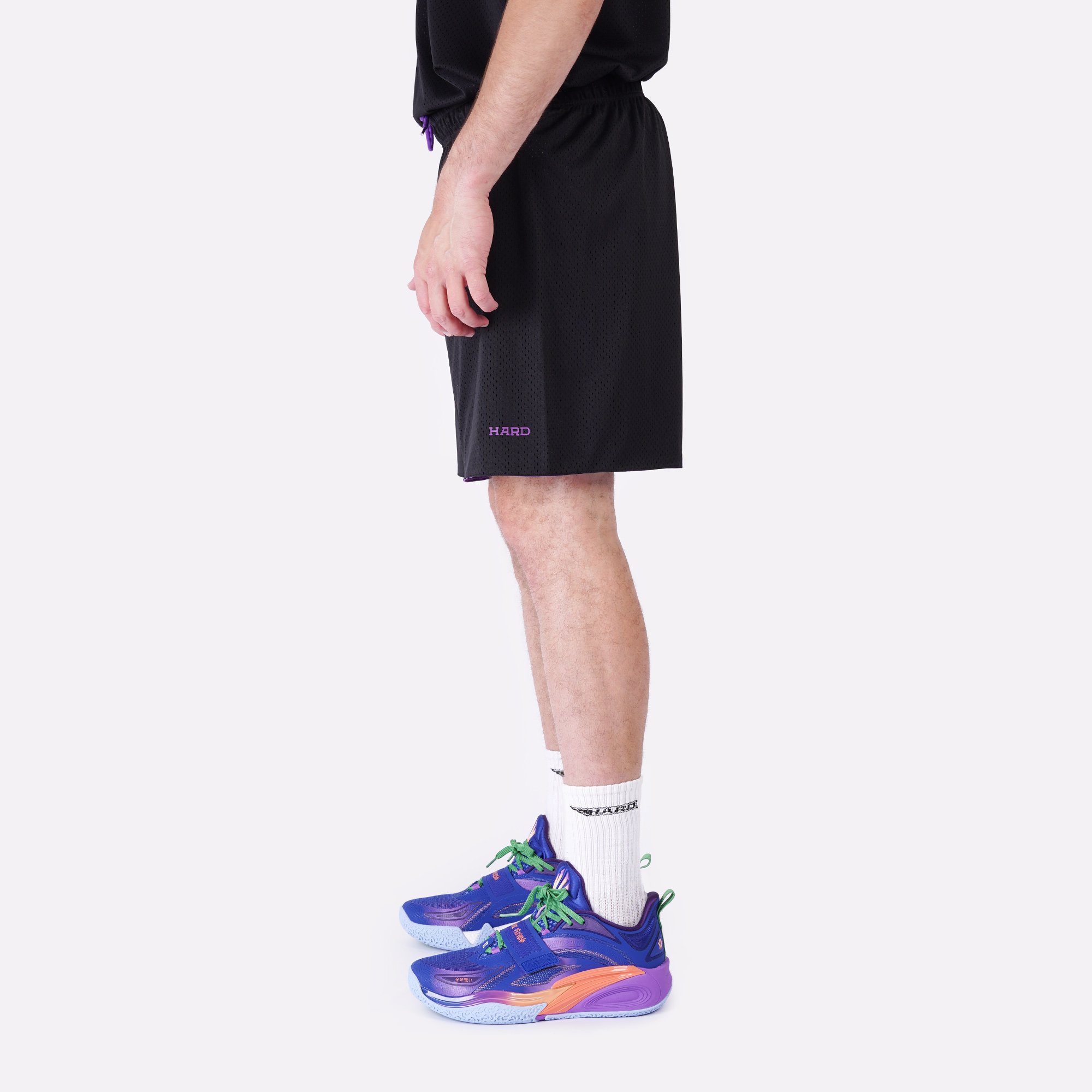 Мужские шорты Hard Reversible Shorts (Hard-shorts-black/purple)  - цена, описание, фото 7