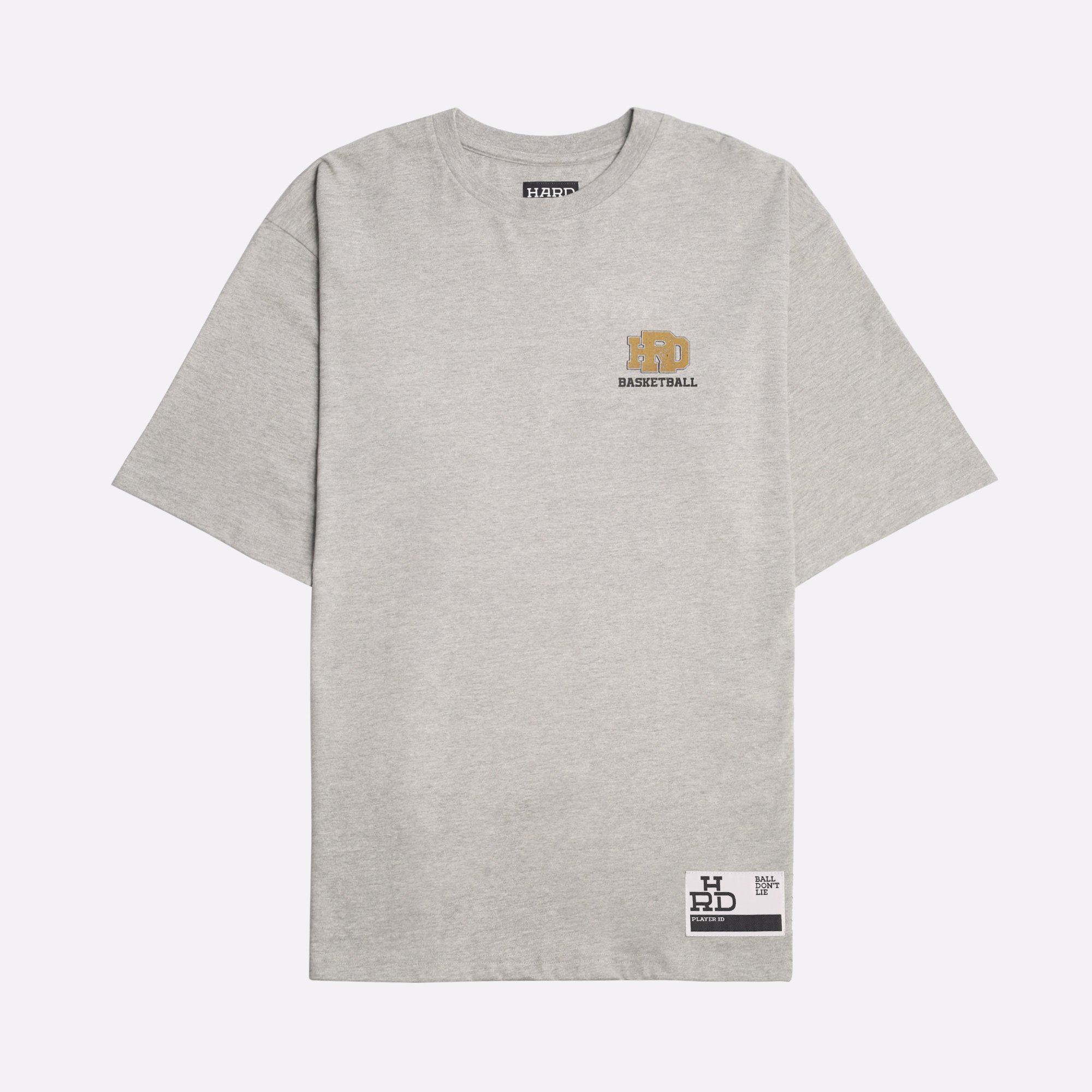 Мужская футболка Hard Gold Logo Tee (Hrd-tee-gold-logo-grey)  - цена, описание, фото 1