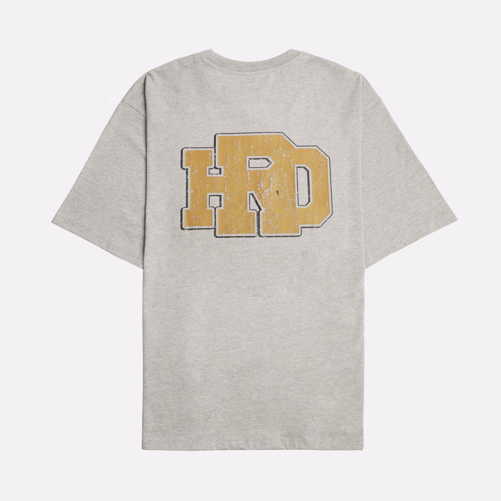 Мужская футболка Hard Gold Logo Tee (Hrd-tee-gold-logo-grey)  - цена, описание, фото 2