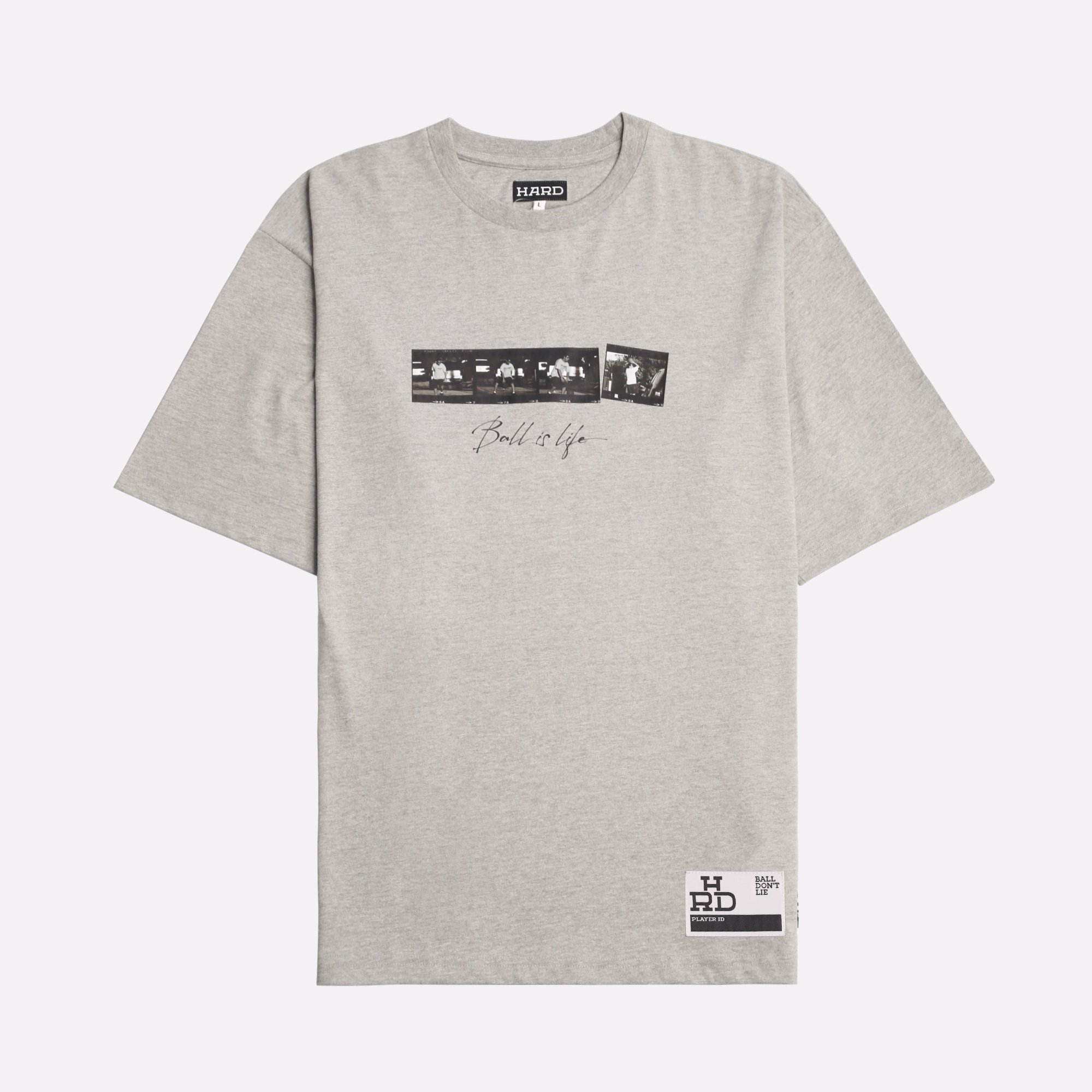 Мужская футболка Hard Ballislife Tee (Hrd-tee-ballislife-grey)  - цена, описание, фото 1
