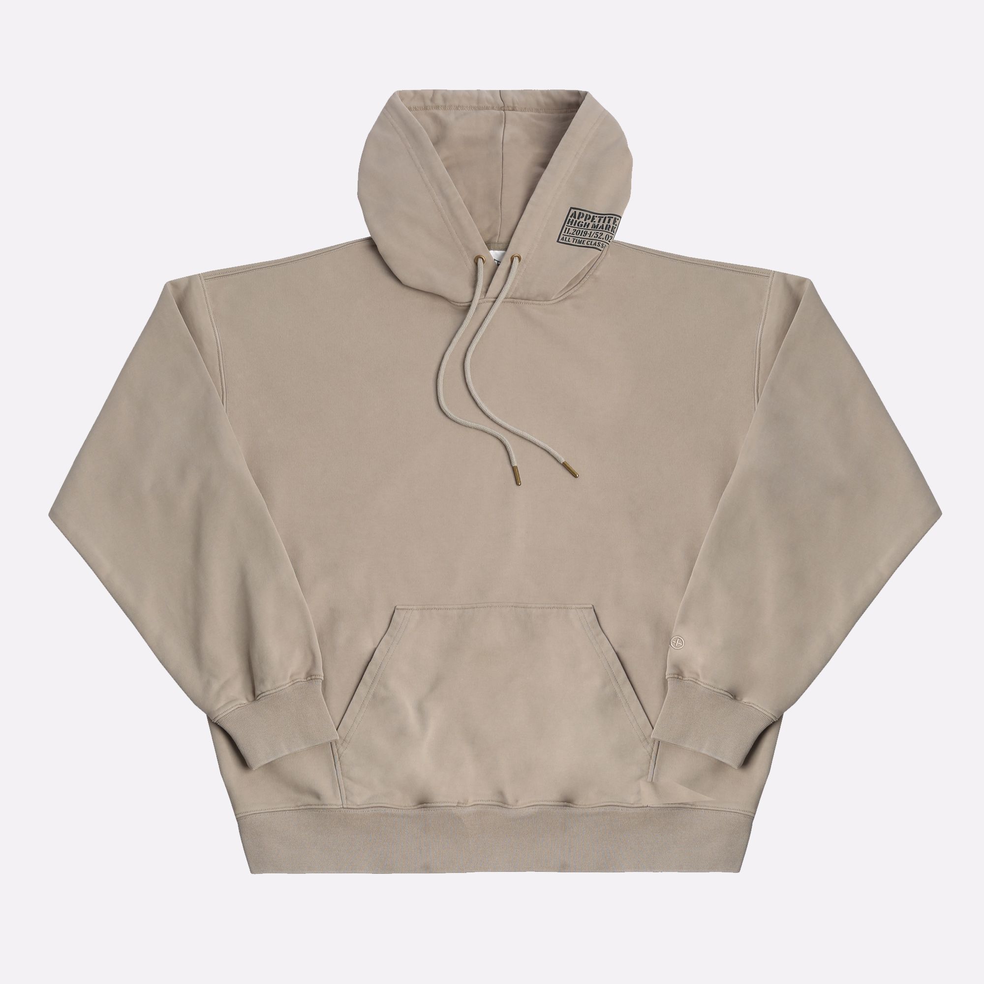Мужская толстовка Appetite High Mark Visibility Hoodie (Logo Silver Beige)  - цена, описание, фото 1