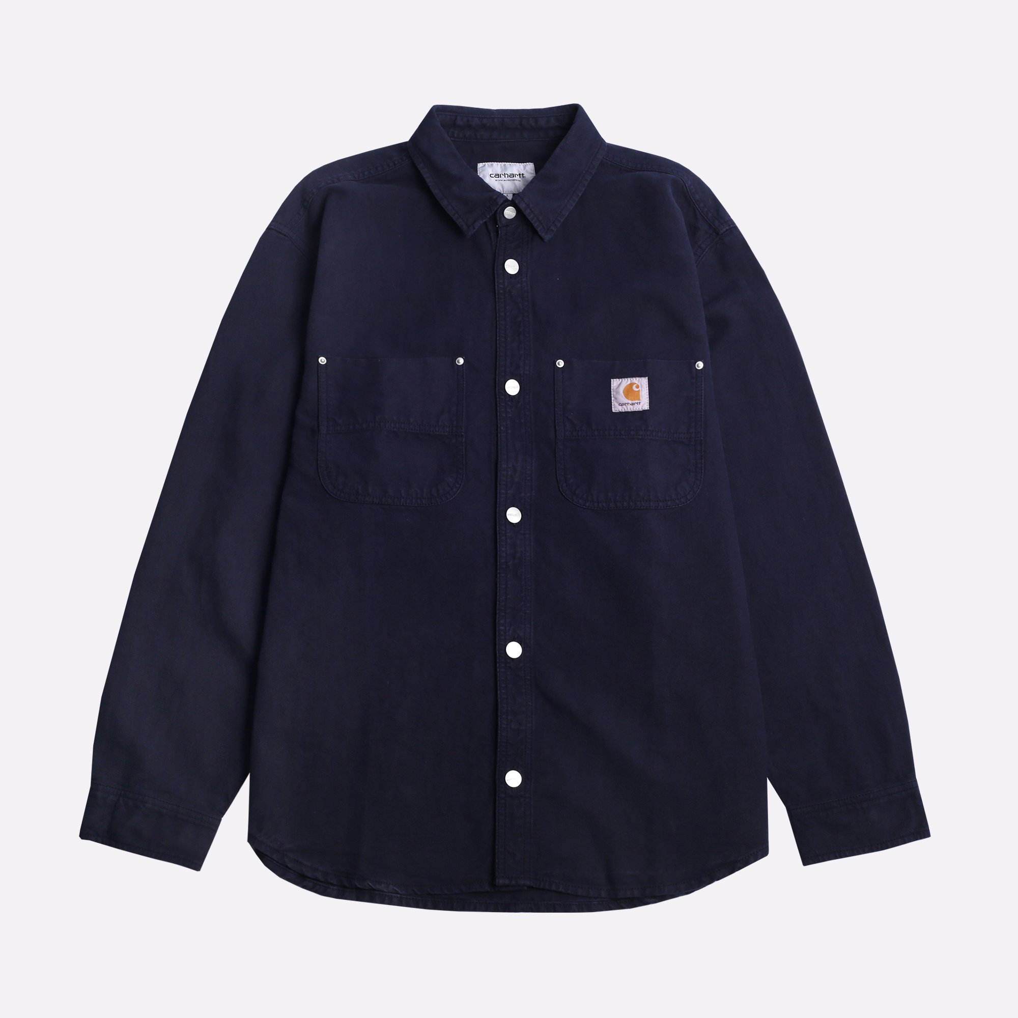 Мужская рубашка Carhartt WIP Walter Shirt Jac (I033578 Dark-navy)  - цена, описание, фото 1