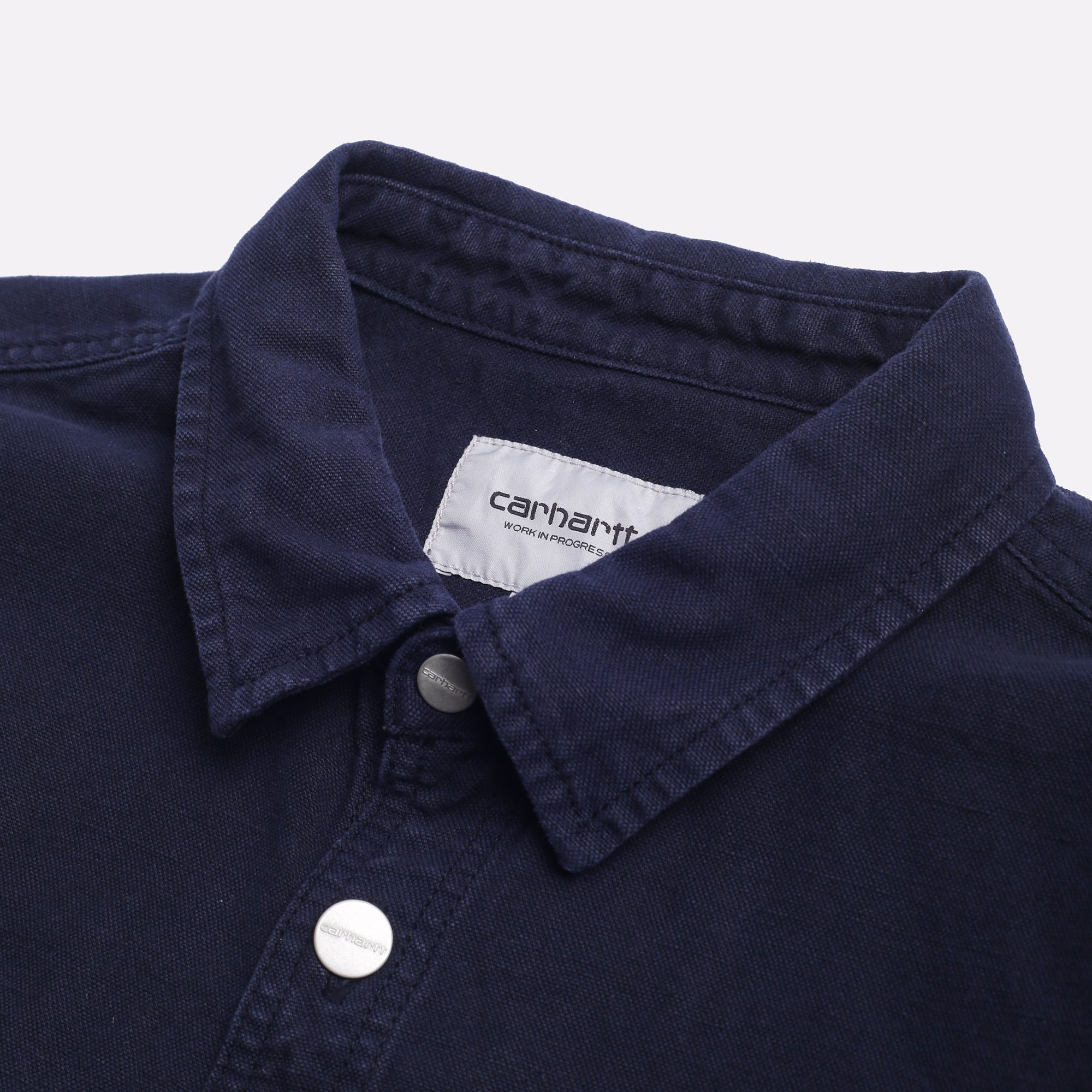 Мужская рубашка Carhartt WIP Walter Shirt Jac (I033578 Dark-navy)  - цена, описание, фото 3