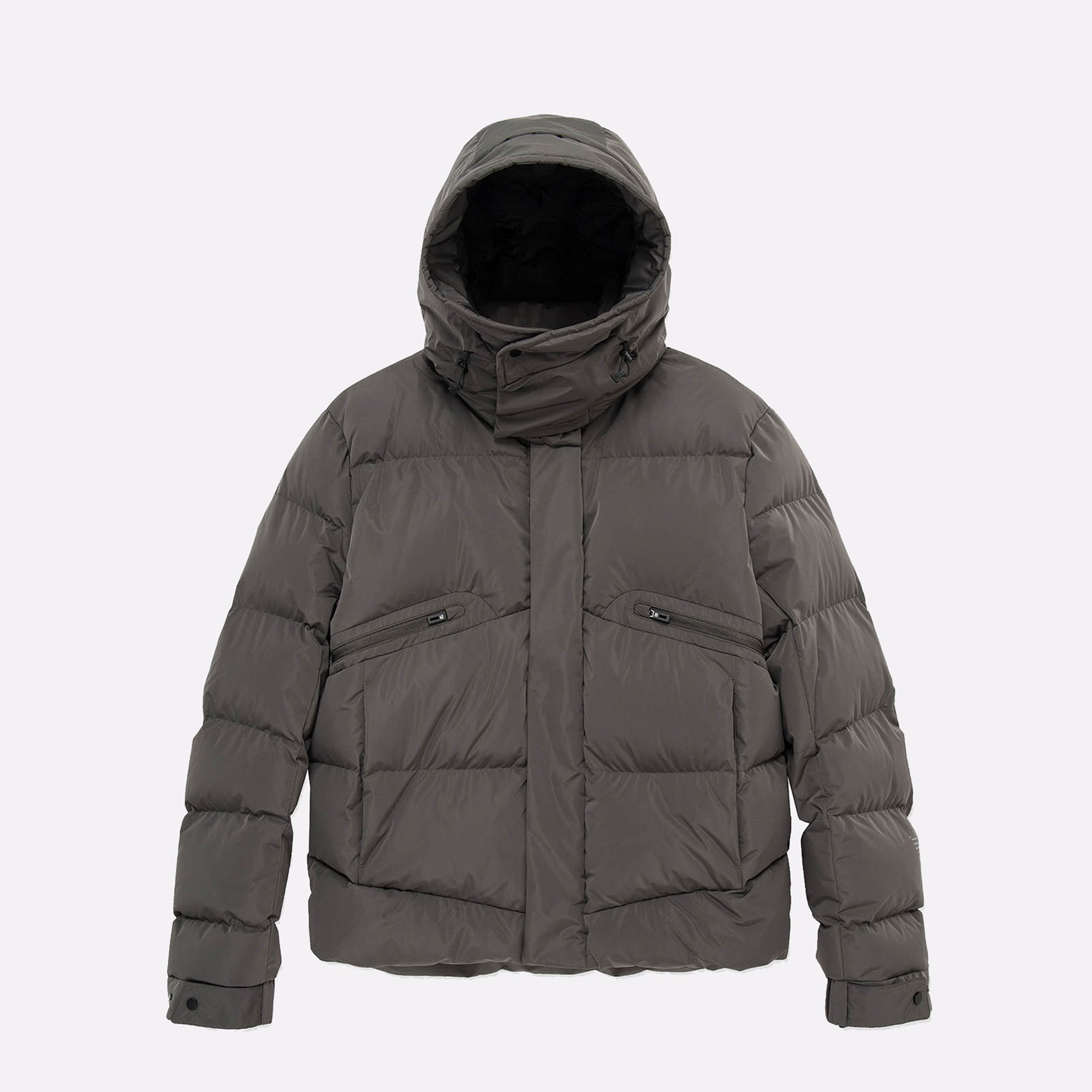 Мужская куртка KRAKATAU AITKEN Waterproof Short Puffer Jacket (Qm560-861-aitken-сер-зел)  - цена, описание, фото 1