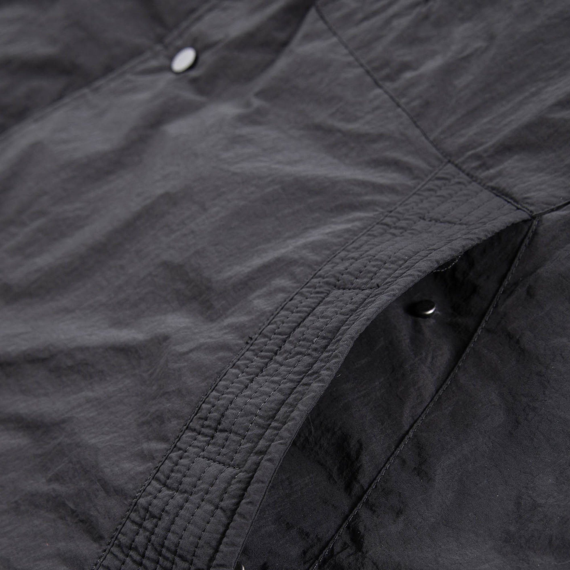 Мужская куртка KRAKATAU KEPLER Padded Overshirt (Qm546-1-черный)  - цена, описание, фото 3