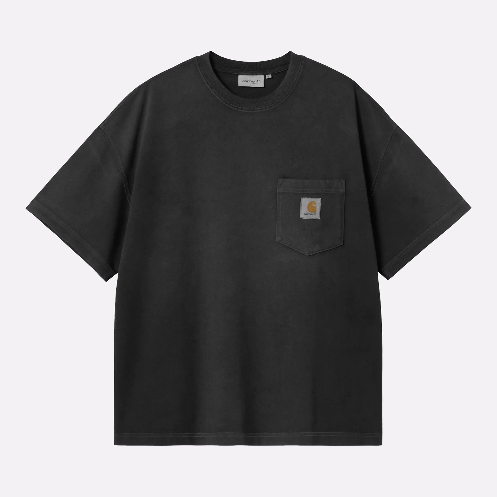 Мужская футболка Carhartt WIP S/S Hudson Pocket T-Shirt (I035140-black)  - цена, описание, фото 1