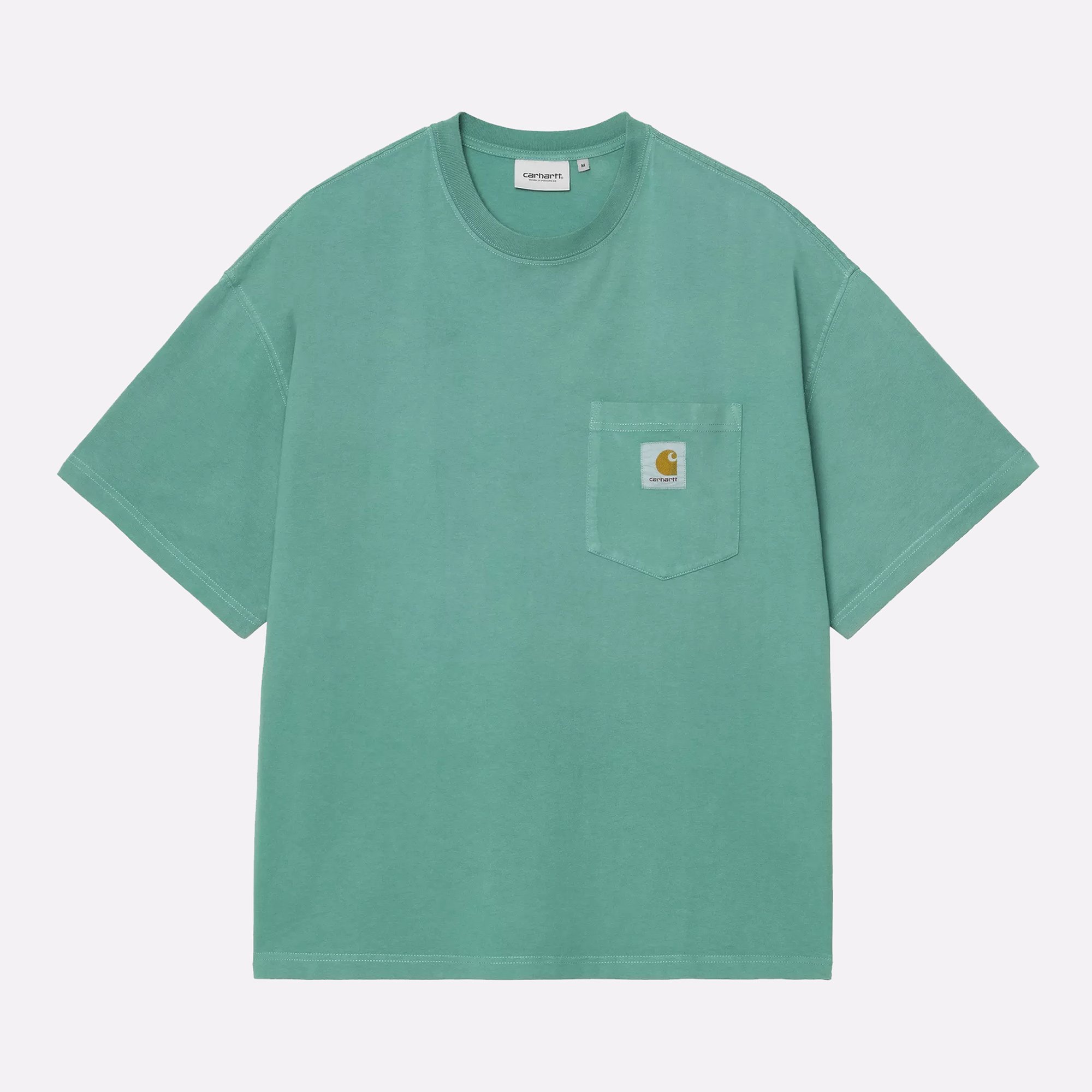 Мужская футболка Carhartt WIP S/S Hudson Pocket T-Shirt (I035140-saguaro)  - цена, описание, фото 1
