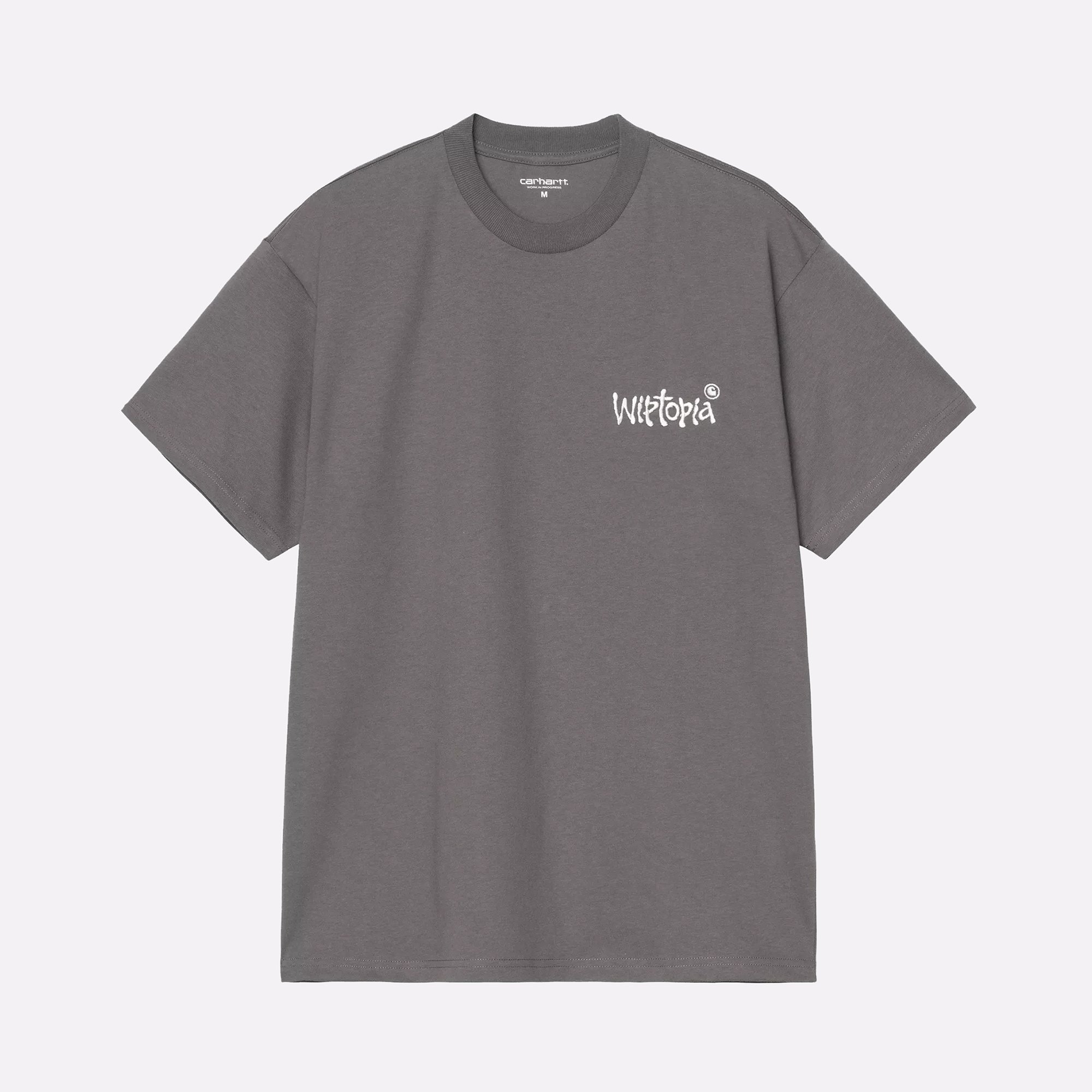 Мужская футболка Carhartt WIP S/S Wiptopia Script T-Shirt (I035495-porphyry)  - цена, описание, фото 1
