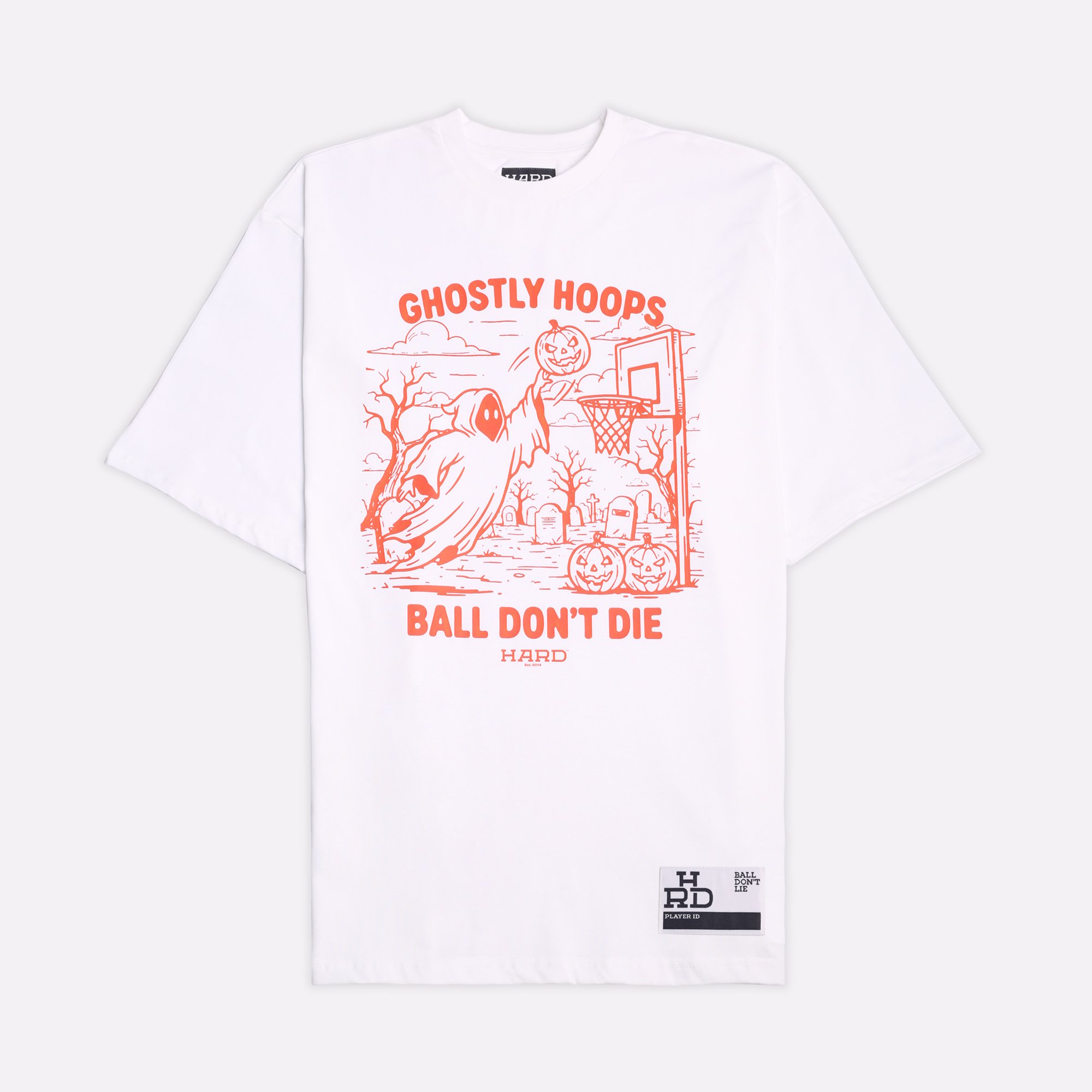 Мужская футболка Hard Halloween Tee (Hard-hallow-white)  - цена, описание, фото 1