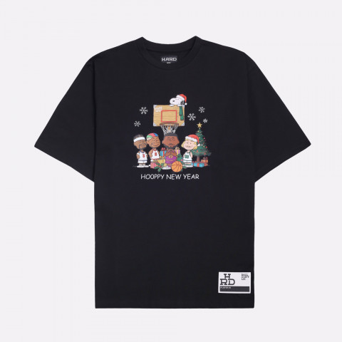 мужская футболка Hard Best Christmas Team черная 