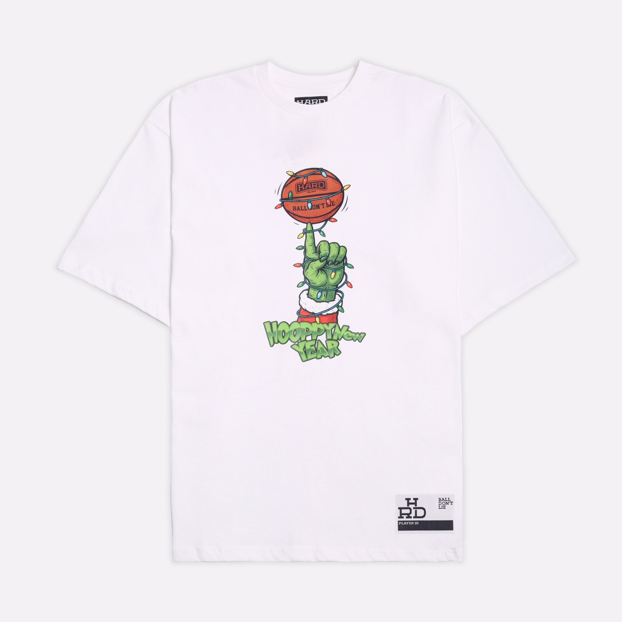 мужская футболка Hard Hand Hoop  (Hand-hoop-white) Hand-hoop-white - цена, описание, фото 1