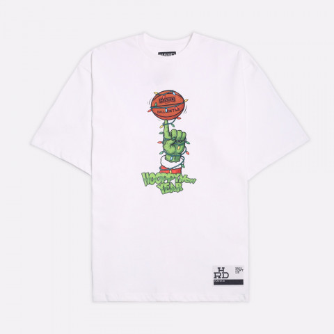 мужская футболка Hard Hand Hoop белая 