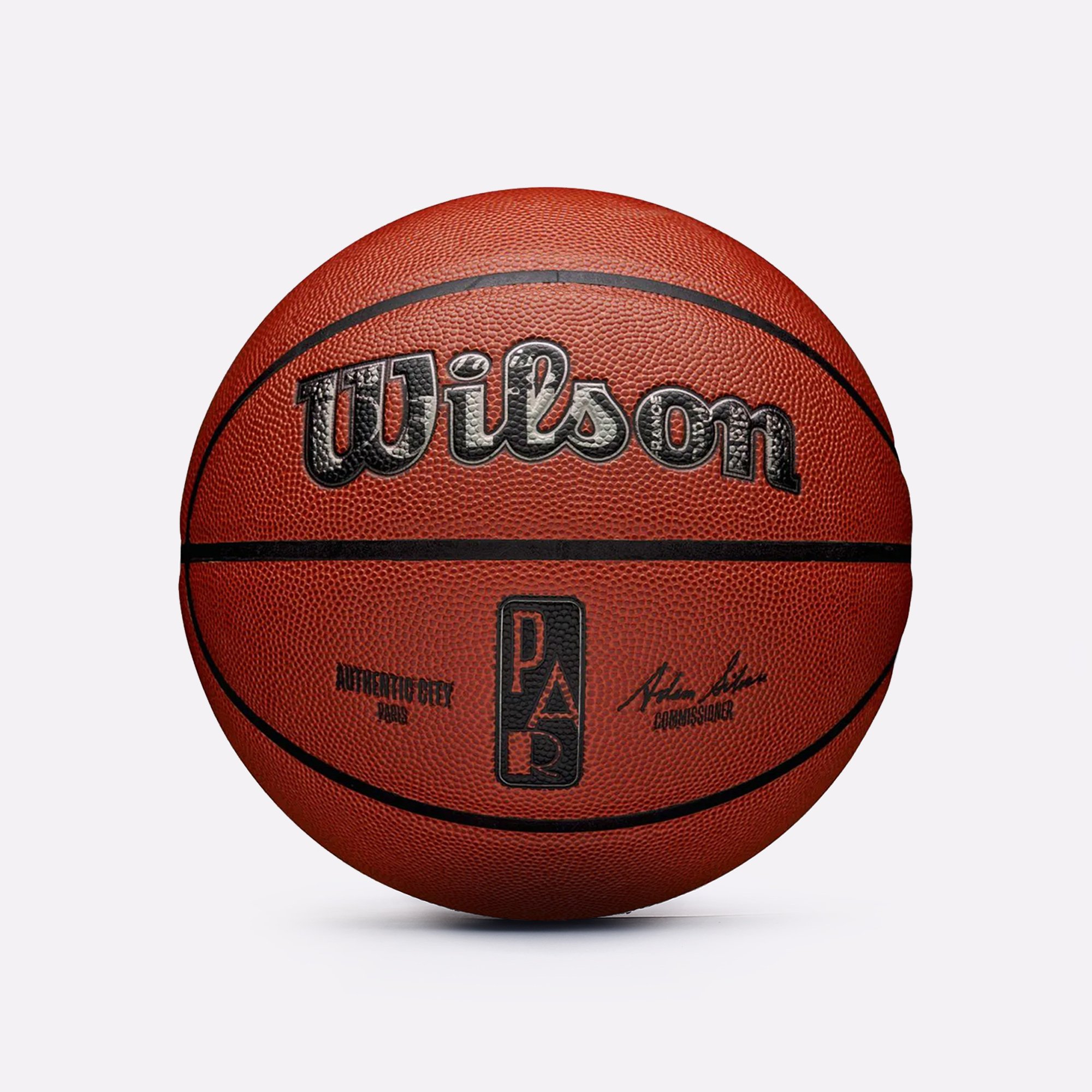 Мяч №7 Wilson NBA AUTHENTIC CITY PARIS (WZ2016004XB7)  - цена, описание, фото 1