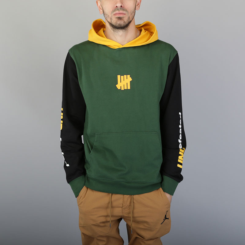 мужская зеленая толстовка Undftd Session LS Pullover 514353-green - цена, описание, фото 1