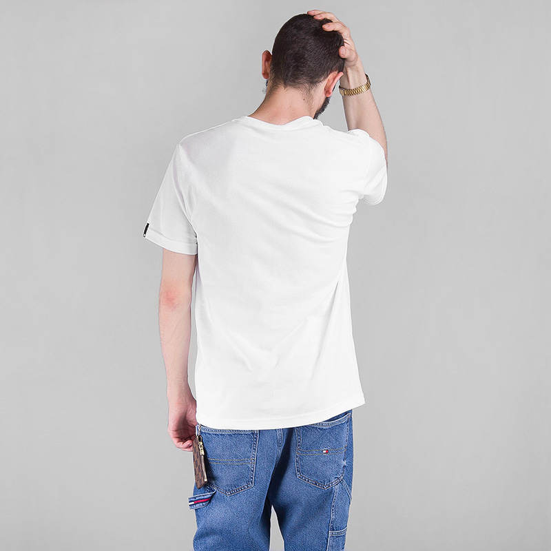 мужская белая футболка Undftd 5 STRIKES FREE WHEEL TEE 5900925-white - цена, описание, фото 4