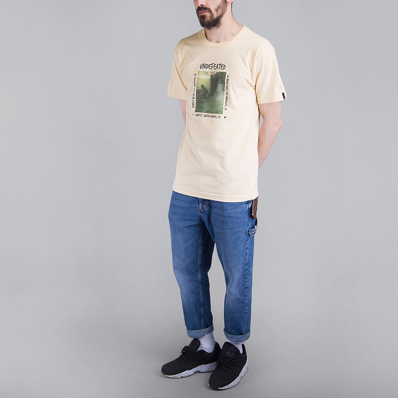 мужская желтая футболка Undftd THE WEST COASTAL TEE 5900928-TAN - цена, описание, фото 4