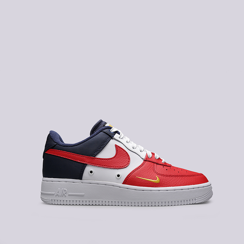 

Кроссовки Nike Air Force 1 `07 LV8, Белый;красный;синий