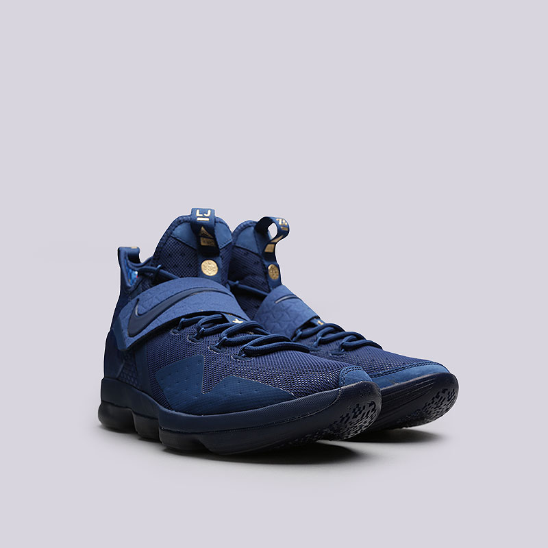 мужские синие баскетбольные кроссовки Nike Lebron XIV LMTD 852402-400 - цена, описание, фото 4
