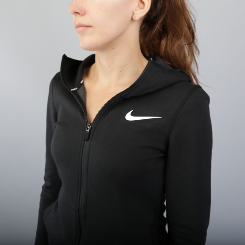 женская черная толстовка Nike W NK Dry Showtime Hoodie FZ 855395-010 - цена, описание, фото 3