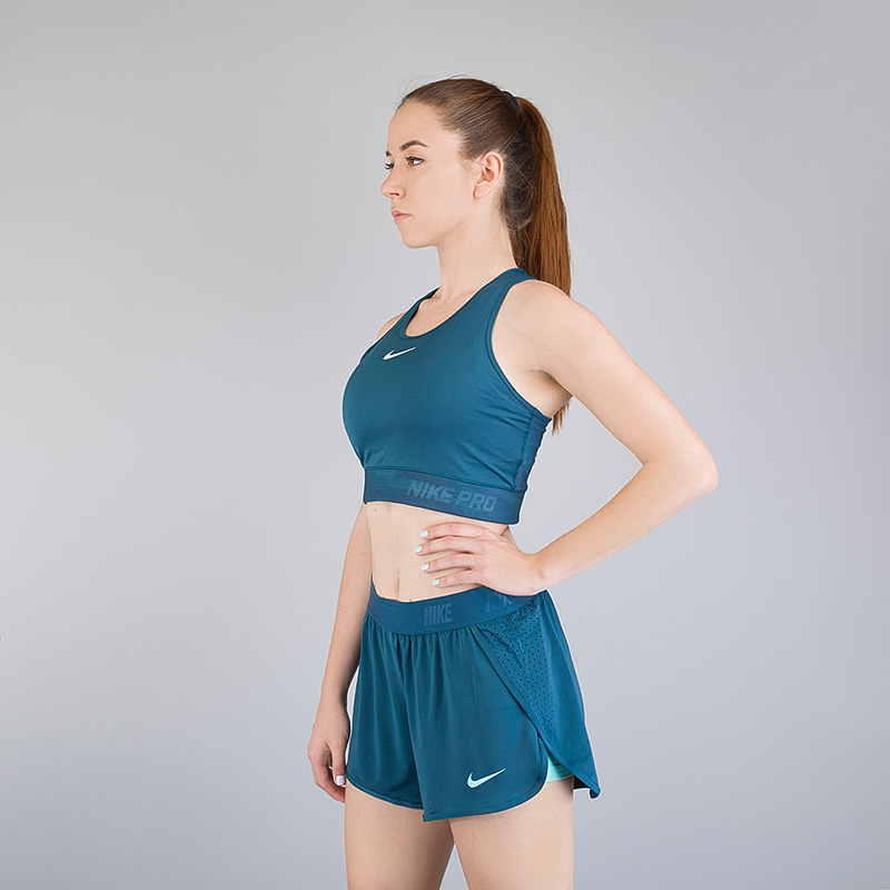 женский синий топ Nike Pro Hypercool 856264-425 - цена, описание, фото 1