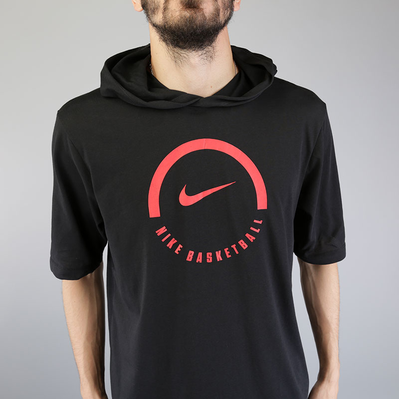 мужская черная футболка Nike M NK Dry Tee Lockup 857903-010 - цена, описание, фото 2