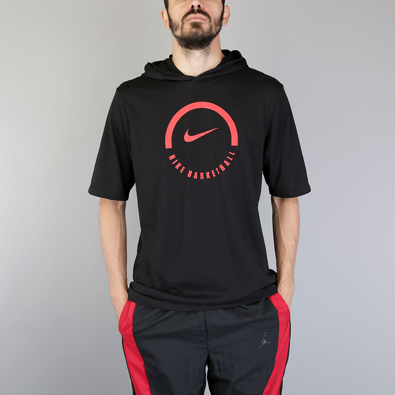 мужская черная футболка Nike M NK Dry Tee Lockup 857903-010 - цена, описание, фото 1