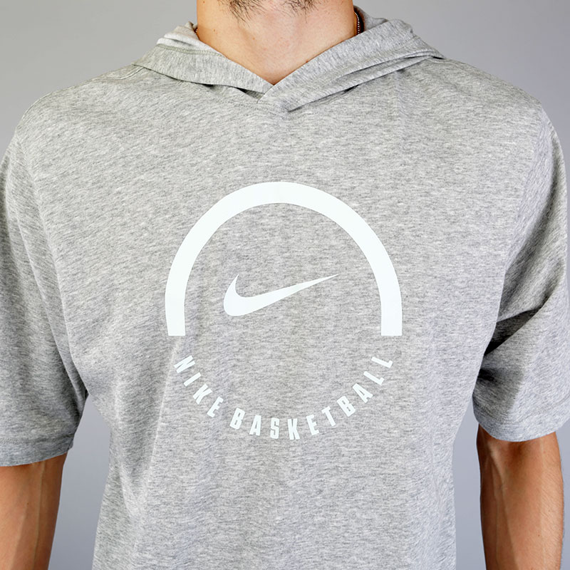 мужская серая футболка Nike M NK Dry Tee Lockup 857903-063 - цена, описание, фото 2