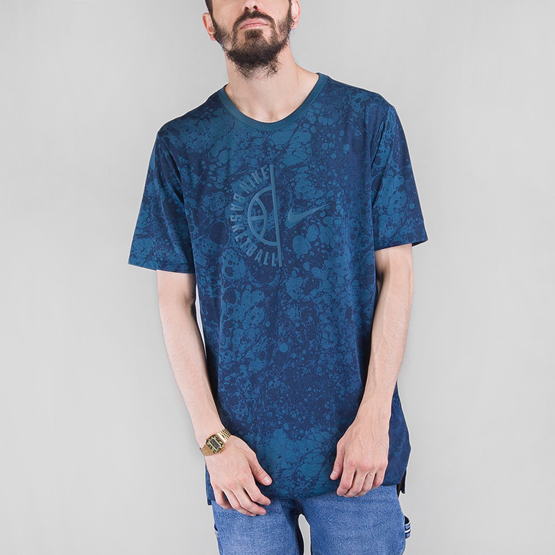 мужская синяя футболка Nike DRY TEE 857930-425 - цена, описание, фото 1