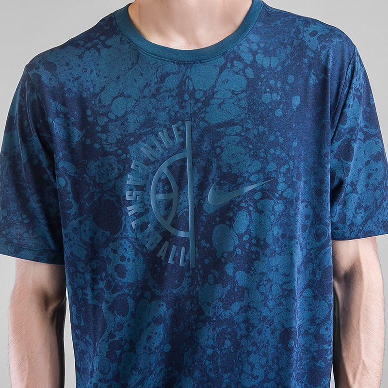 мужская синяя футболка Nike DRY TEE 857930-425 - цена, описание, фото 2